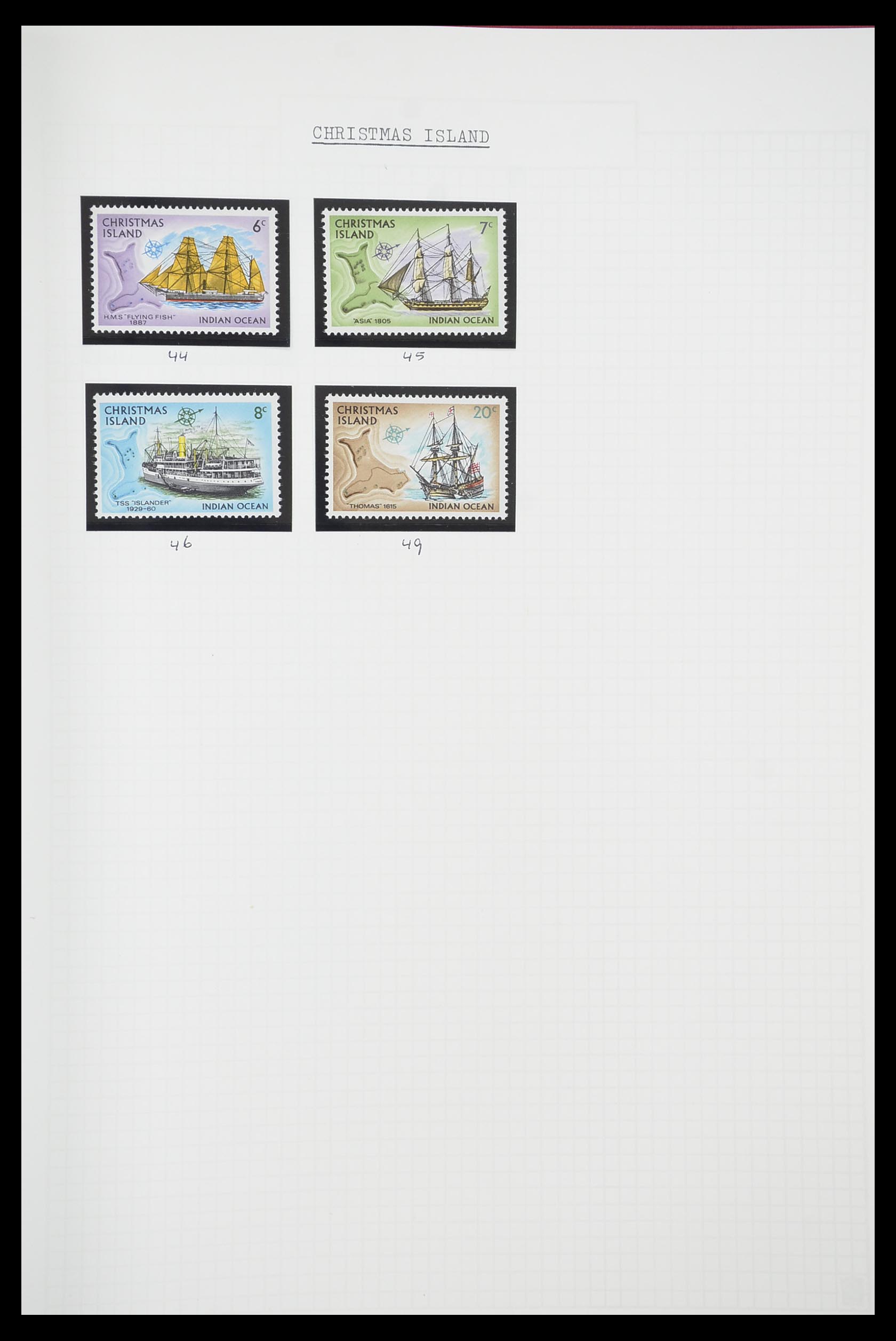 33750 2093 - Postzegelverzameling 33750 Motief schepen 1900-2017!