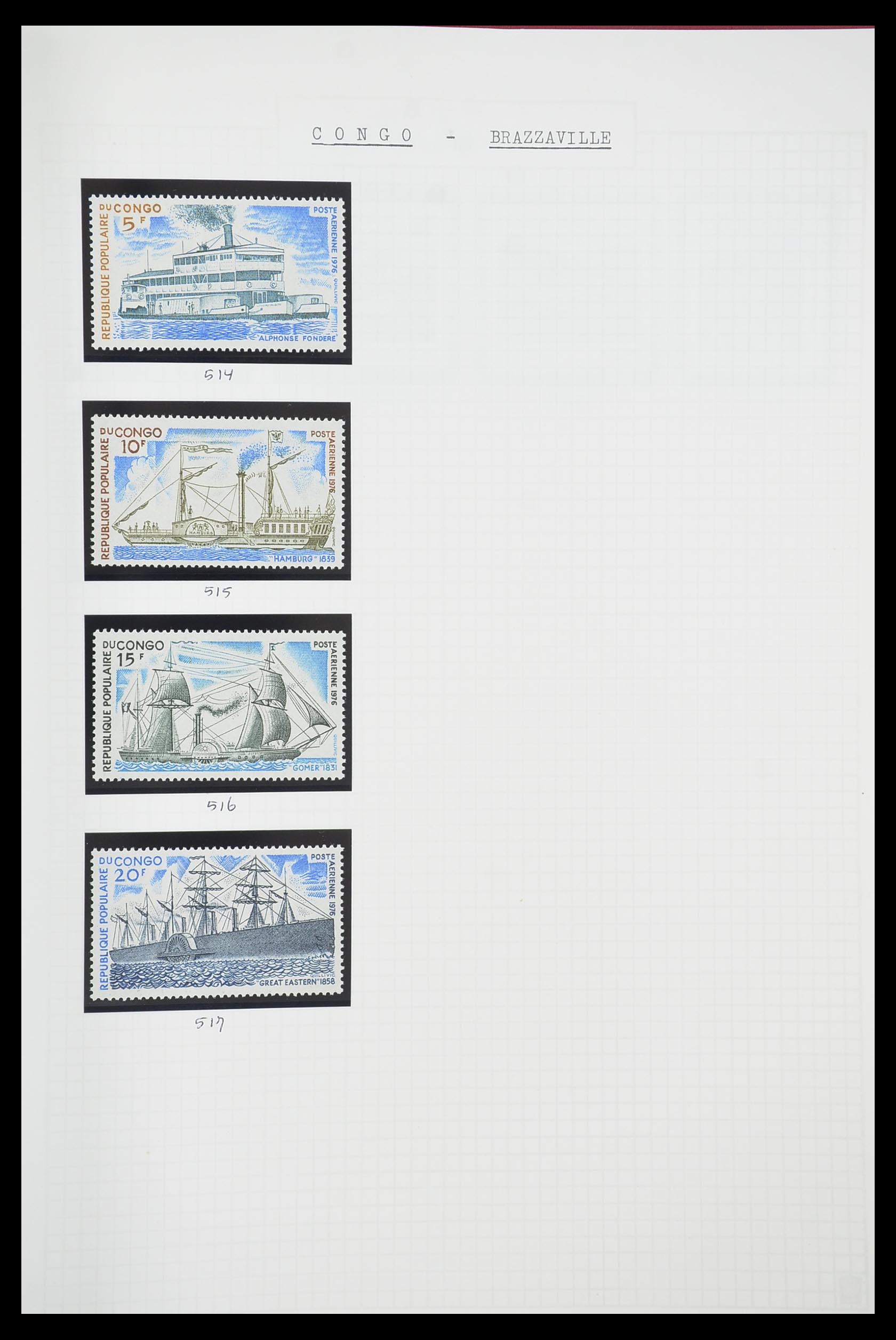 33750 2095 - Postzegelverzameling 33750 Motief schepen 1900-2017!