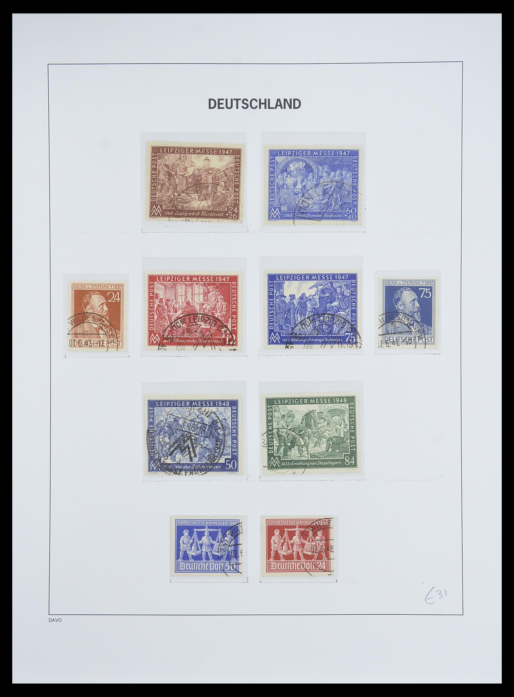 33754 007 - Postzegelverzameling 33754 Amerikaans-Britse Zone 1945-1948.