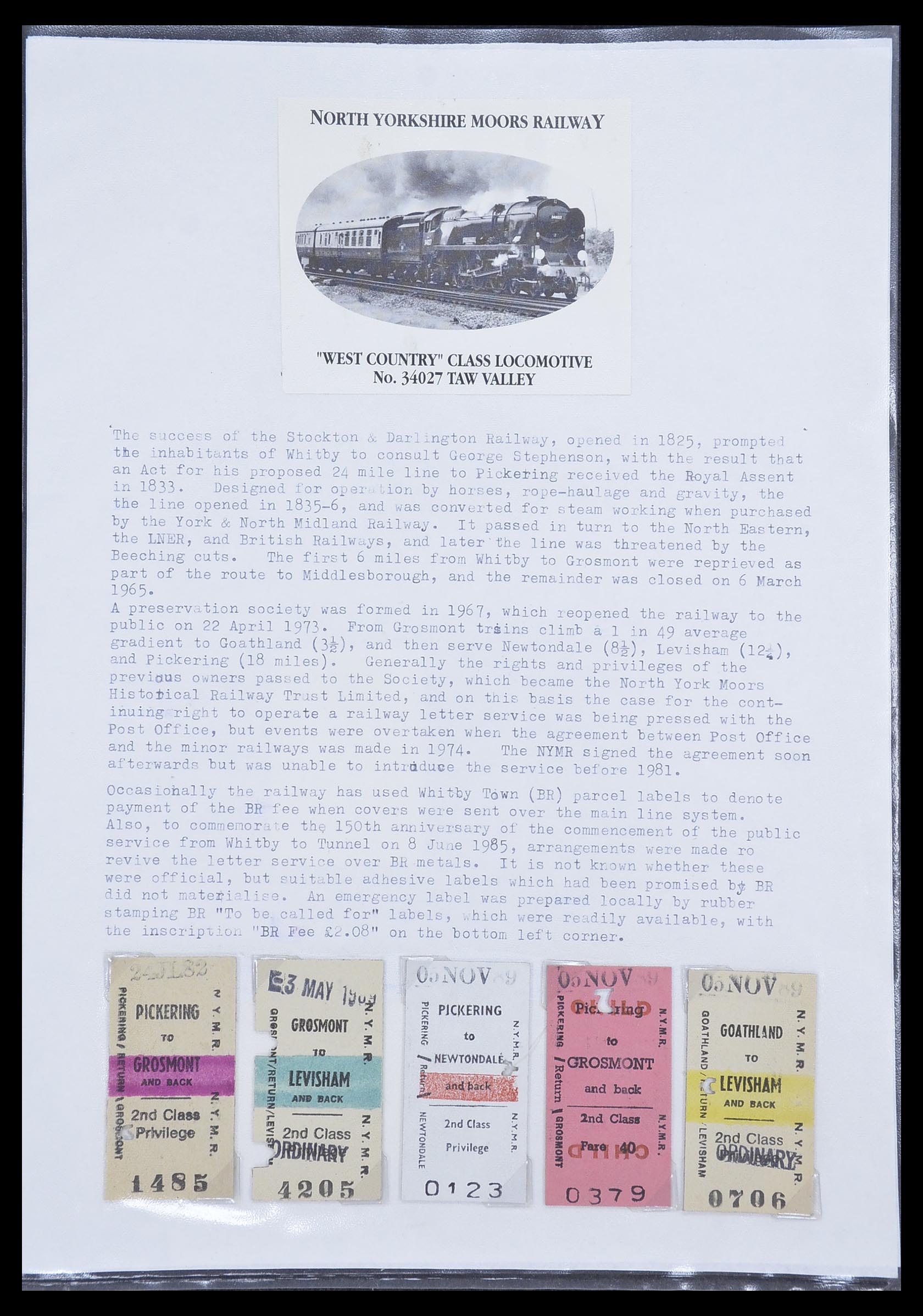 33755 0003 - Postzegelverzameling 33755 Motief treinen 1900-2010.