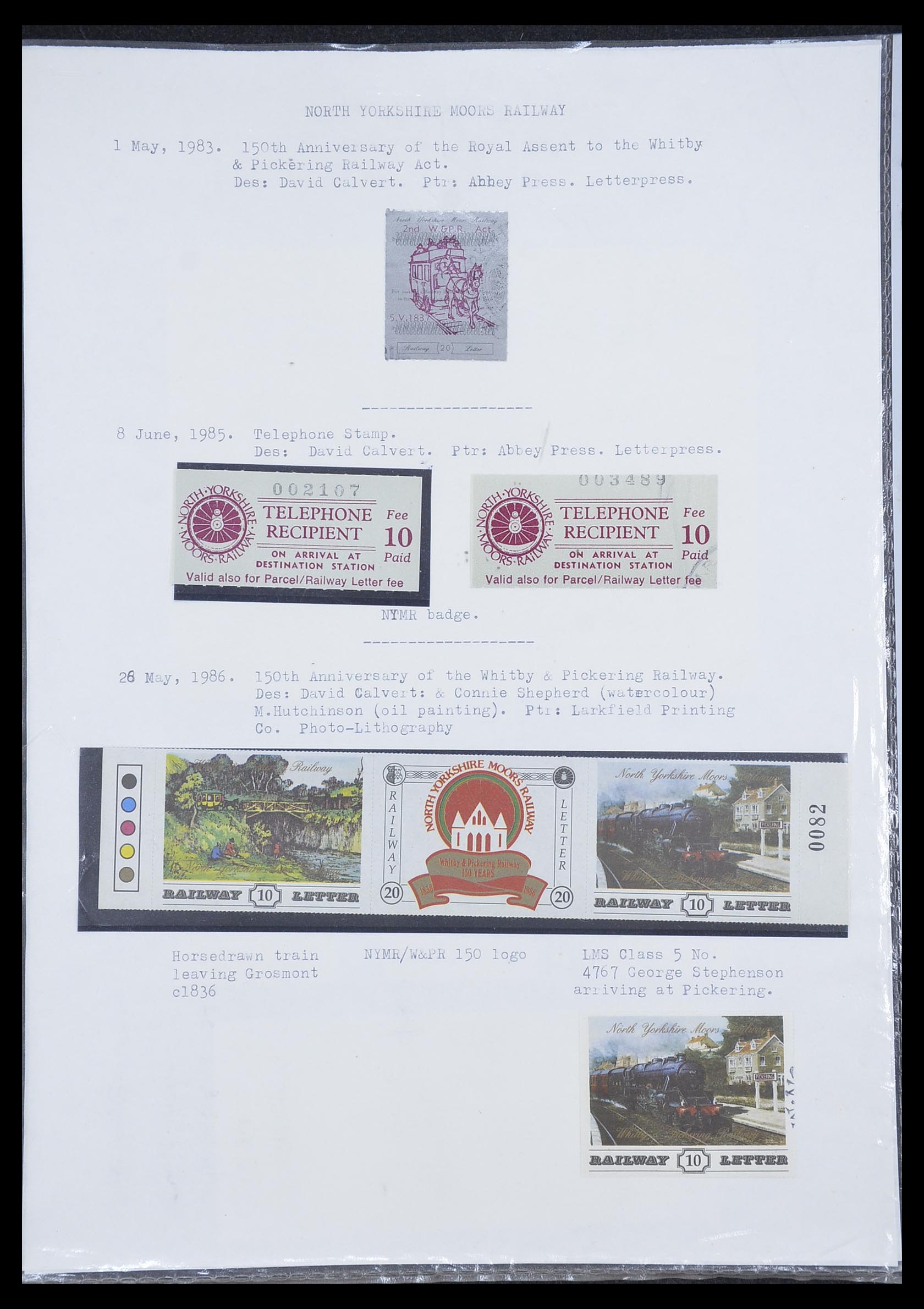 33755 0006 - Postzegelverzameling 33755 Motief treinen 1900-2010.