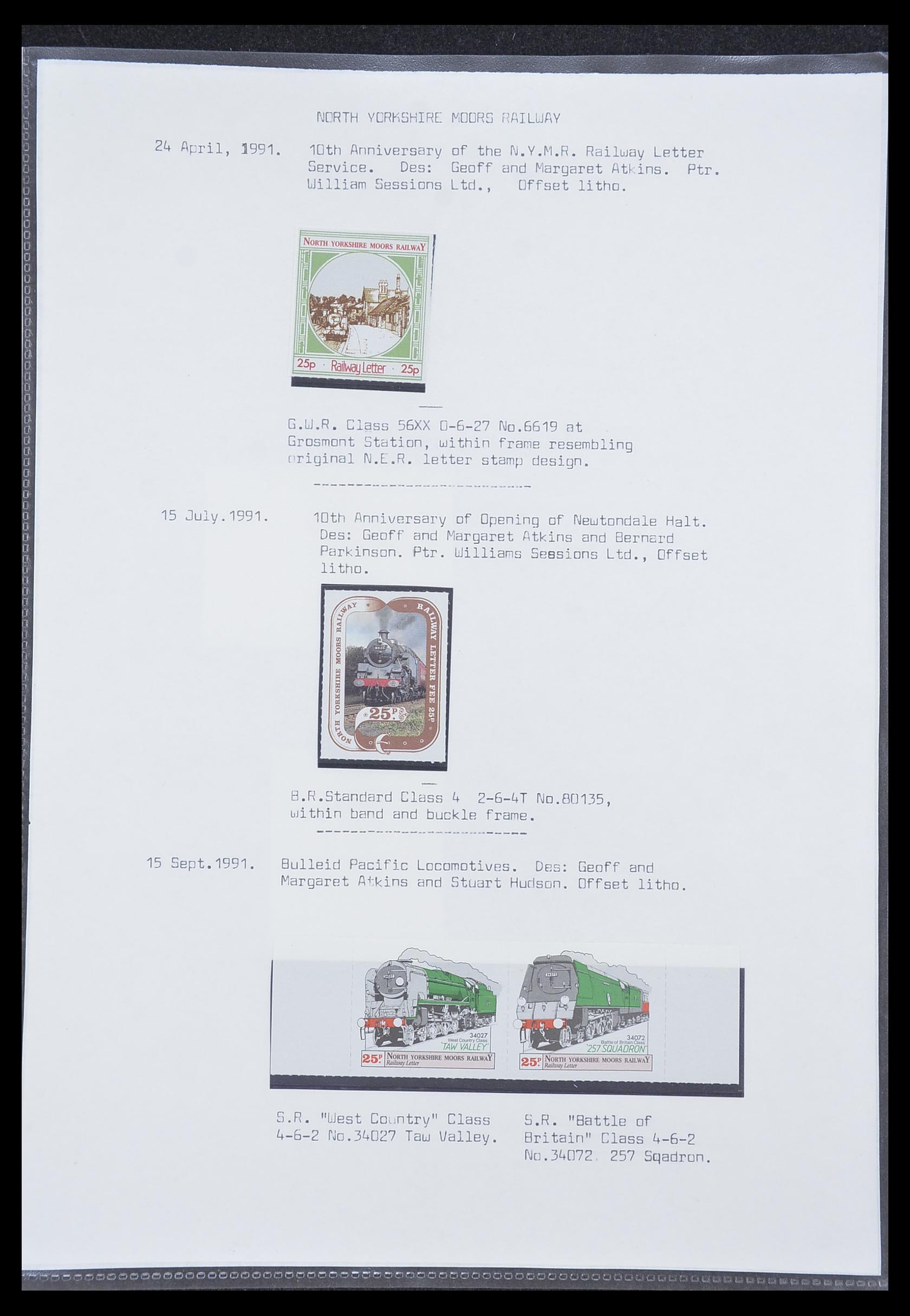 33755 0013 - Postzegelverzameling 33755 Motief treinen 1900-2010.