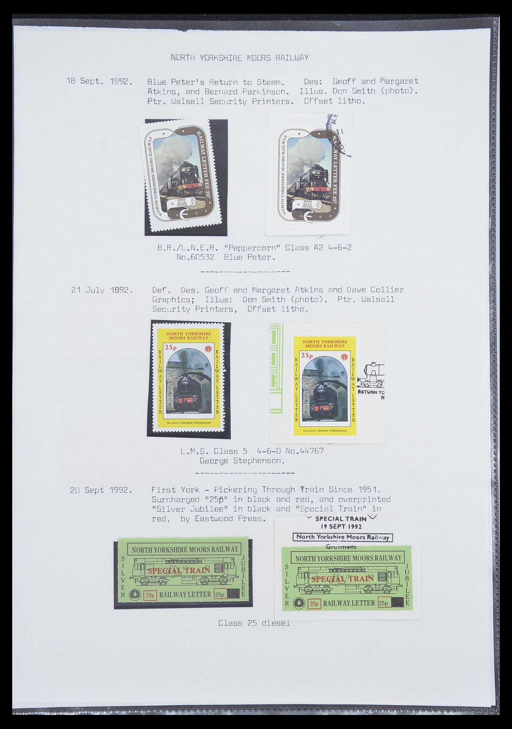 33755 0016 - Postzegelverzameling 33755 Motief treinen 1900-2010.