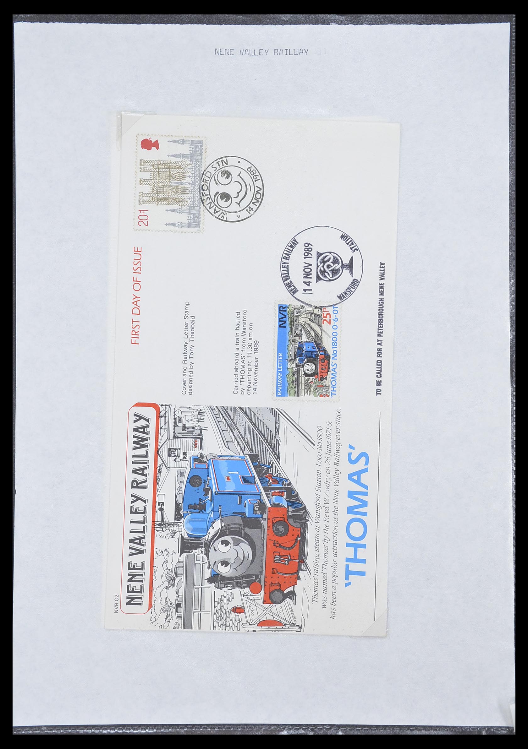 33755 0020 - Postzegelverzameling 33755 Motief treinen 1900-2010.