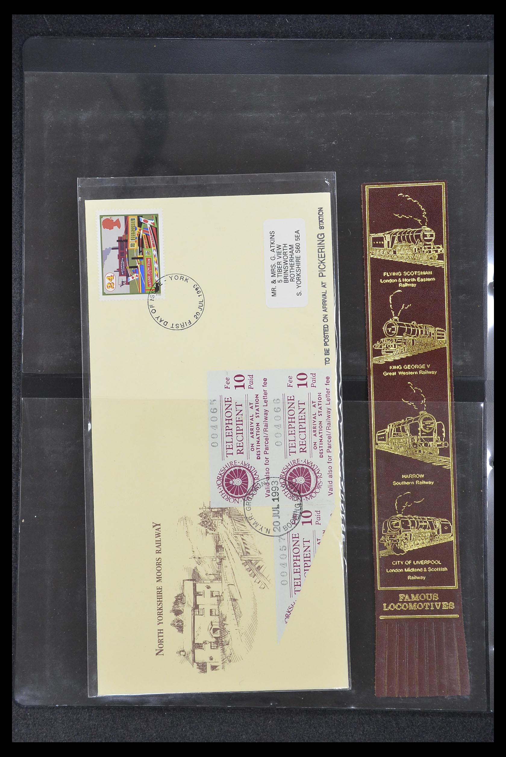 33755 0036 - Postzegelverzameling 33755 Motief treinen 1900-2010.