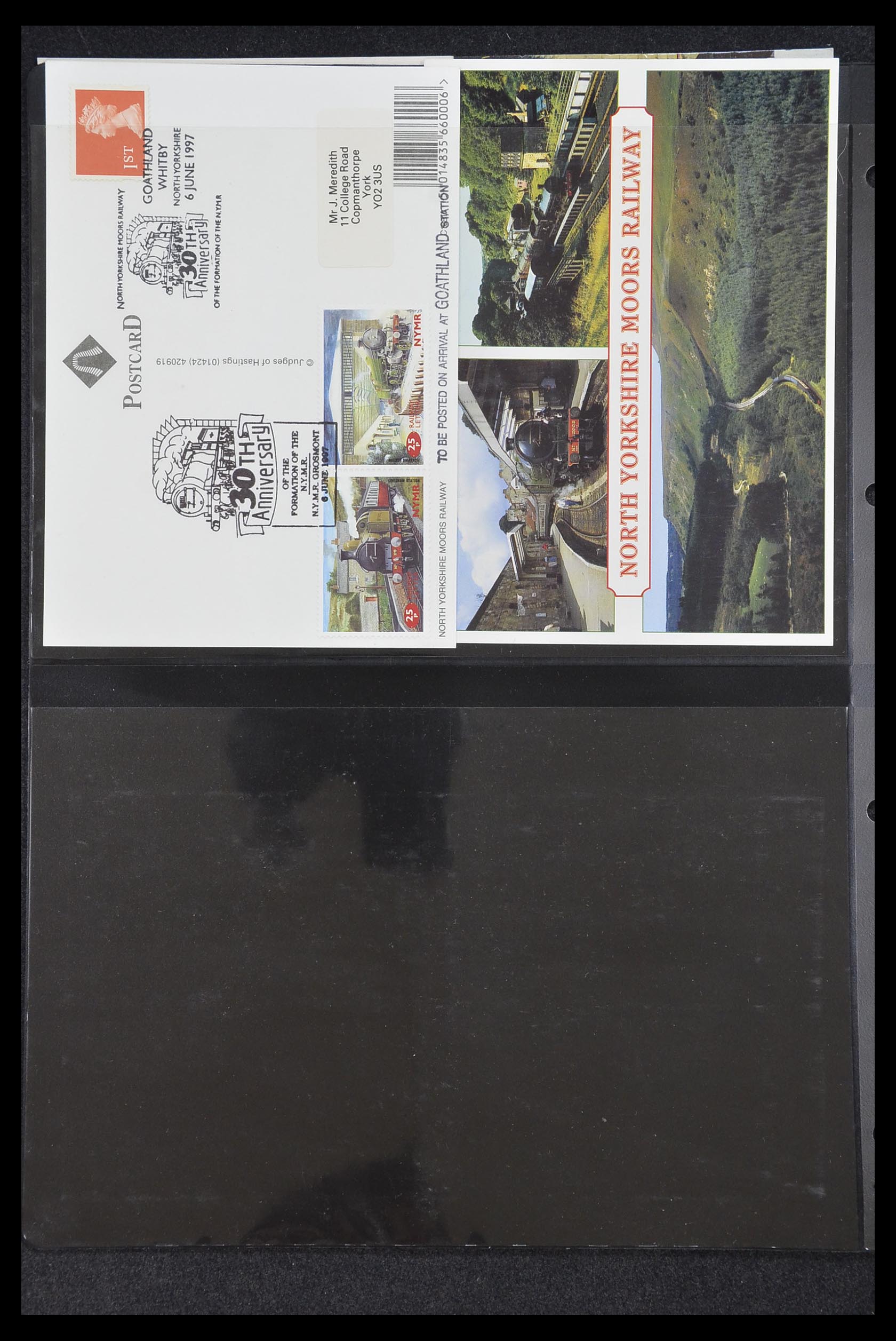 33755 0040 - Postzegelverzameling 33755 Motief treinen 1900-2010.
