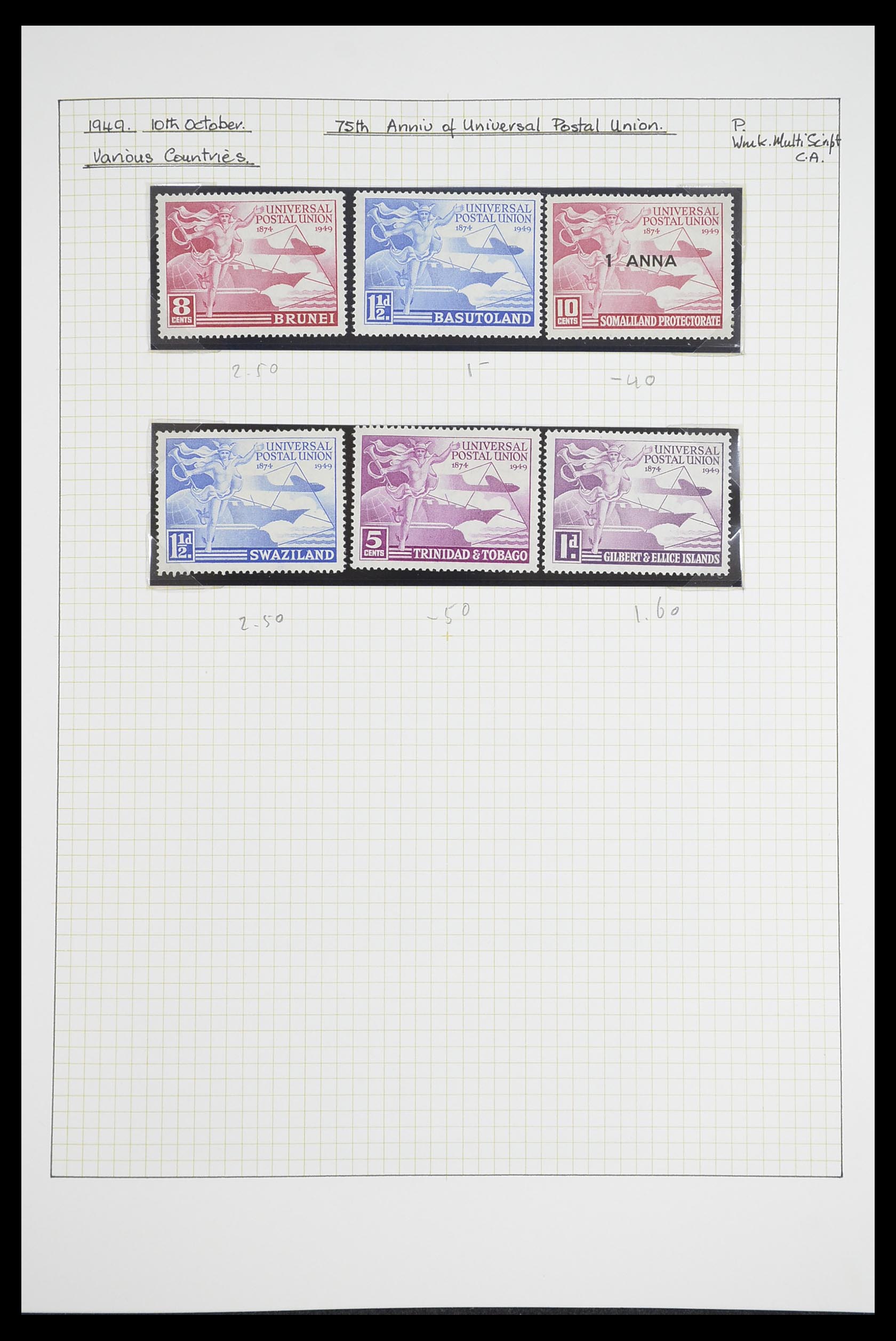 33755 0041 - Postzegelverzameling 33755 Motief treinen 1900-2010.