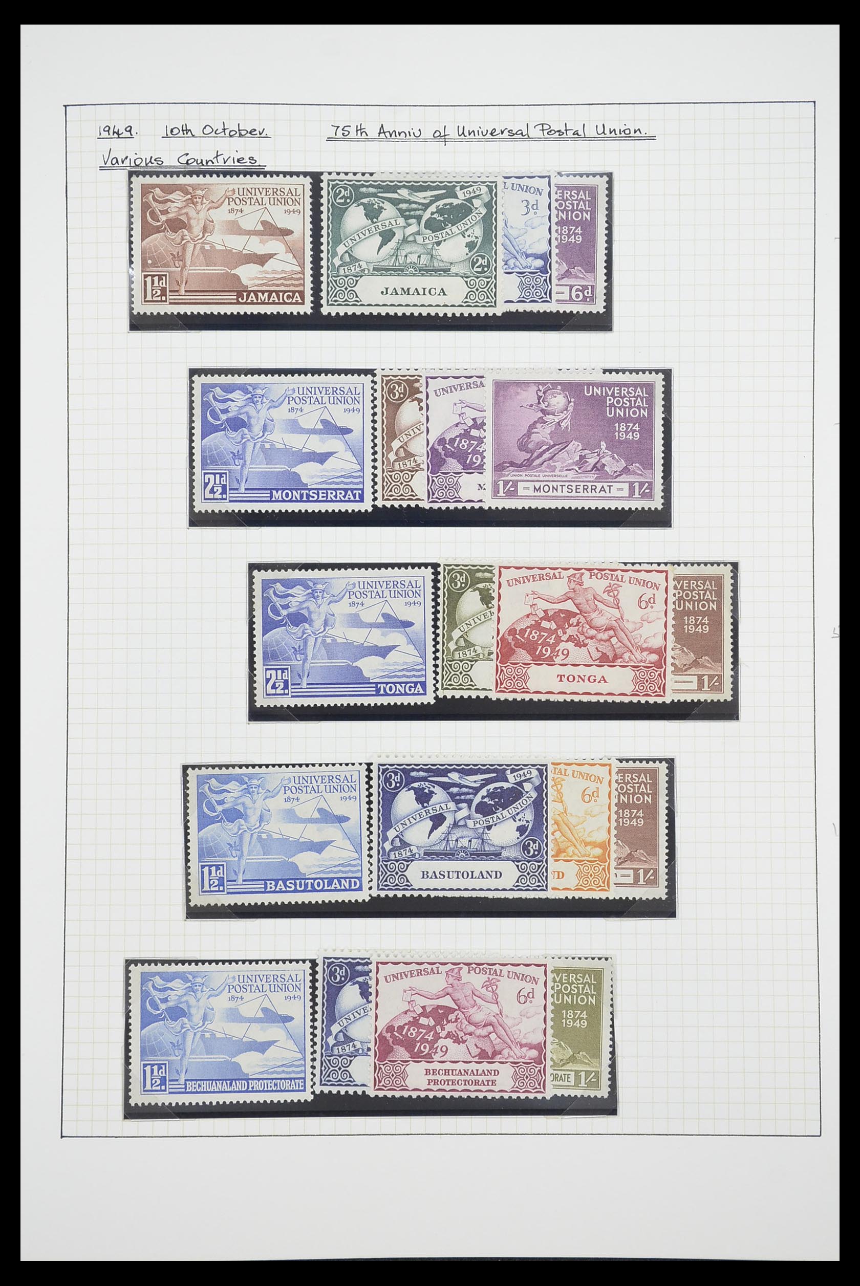 33755 0042 - Postzegelverzameling 33755 Motief treinen 1900-2010.