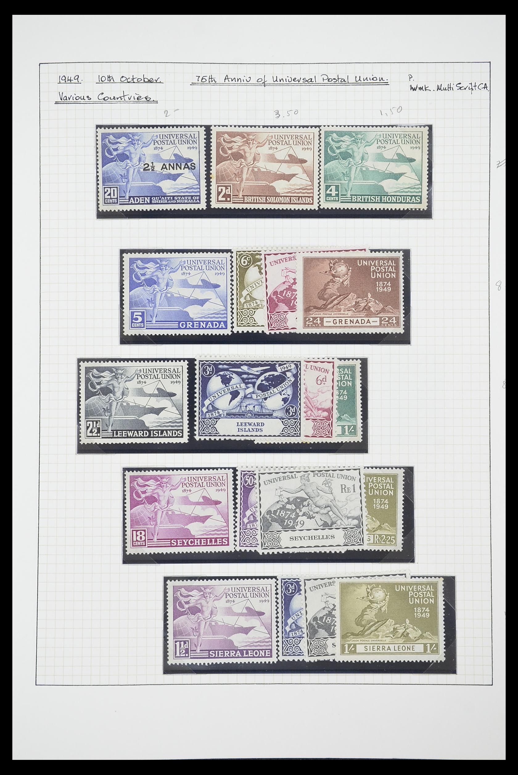 33755 0043 - Postzegelverzameling 33755 Motief treinen 1900-2010.