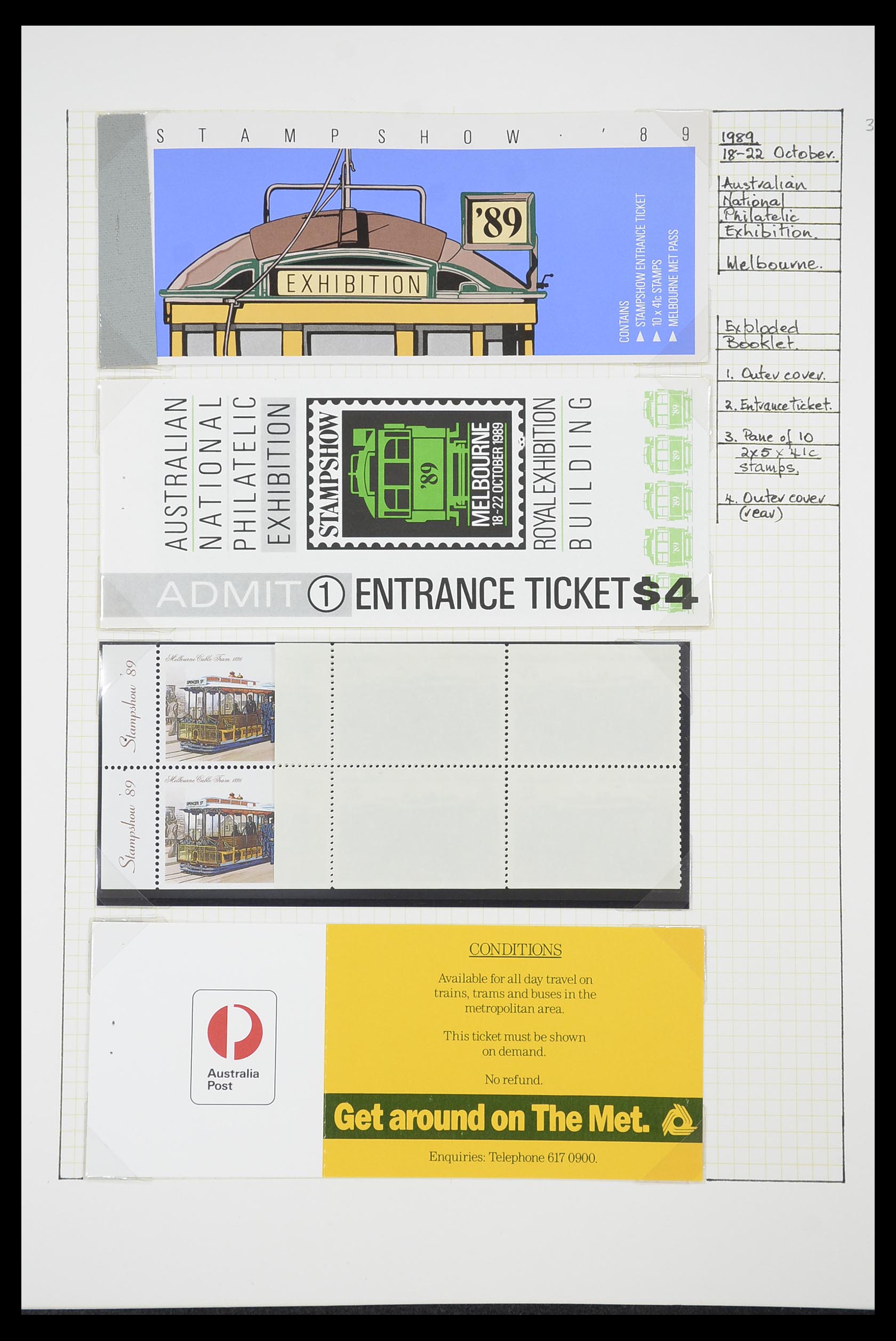33755 0049 - Postzegelverzameling 33755 Motief treinen 1900-2010.