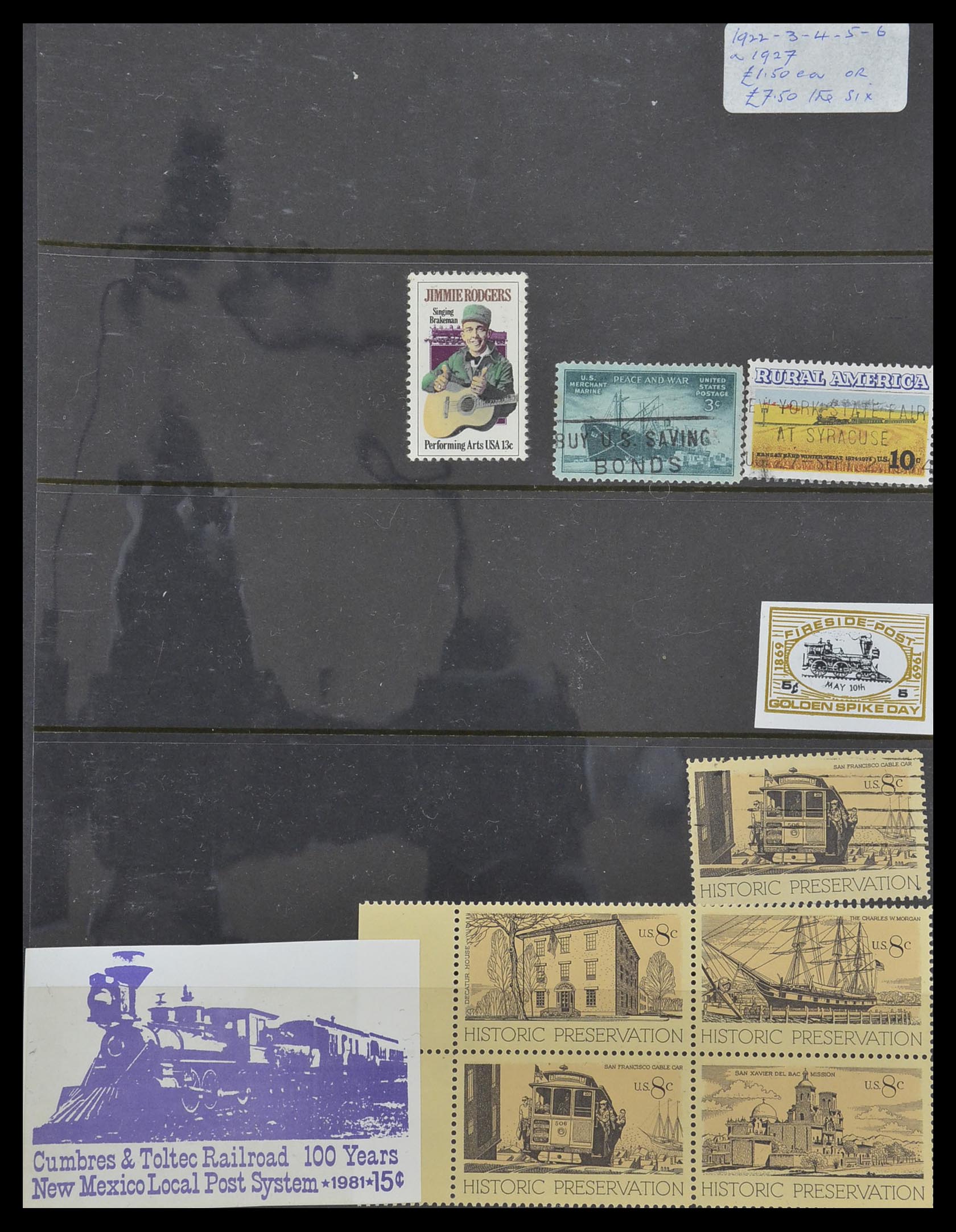 33755 2061 - Postzegelverzameling 33755 Motief treinen 1900-2010.