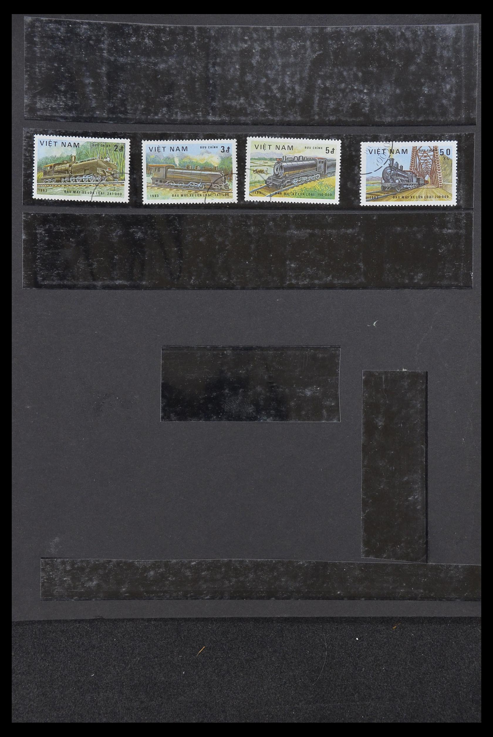 33755 2067 - Stamp collection 33755 Thematics trains 1900-2010.