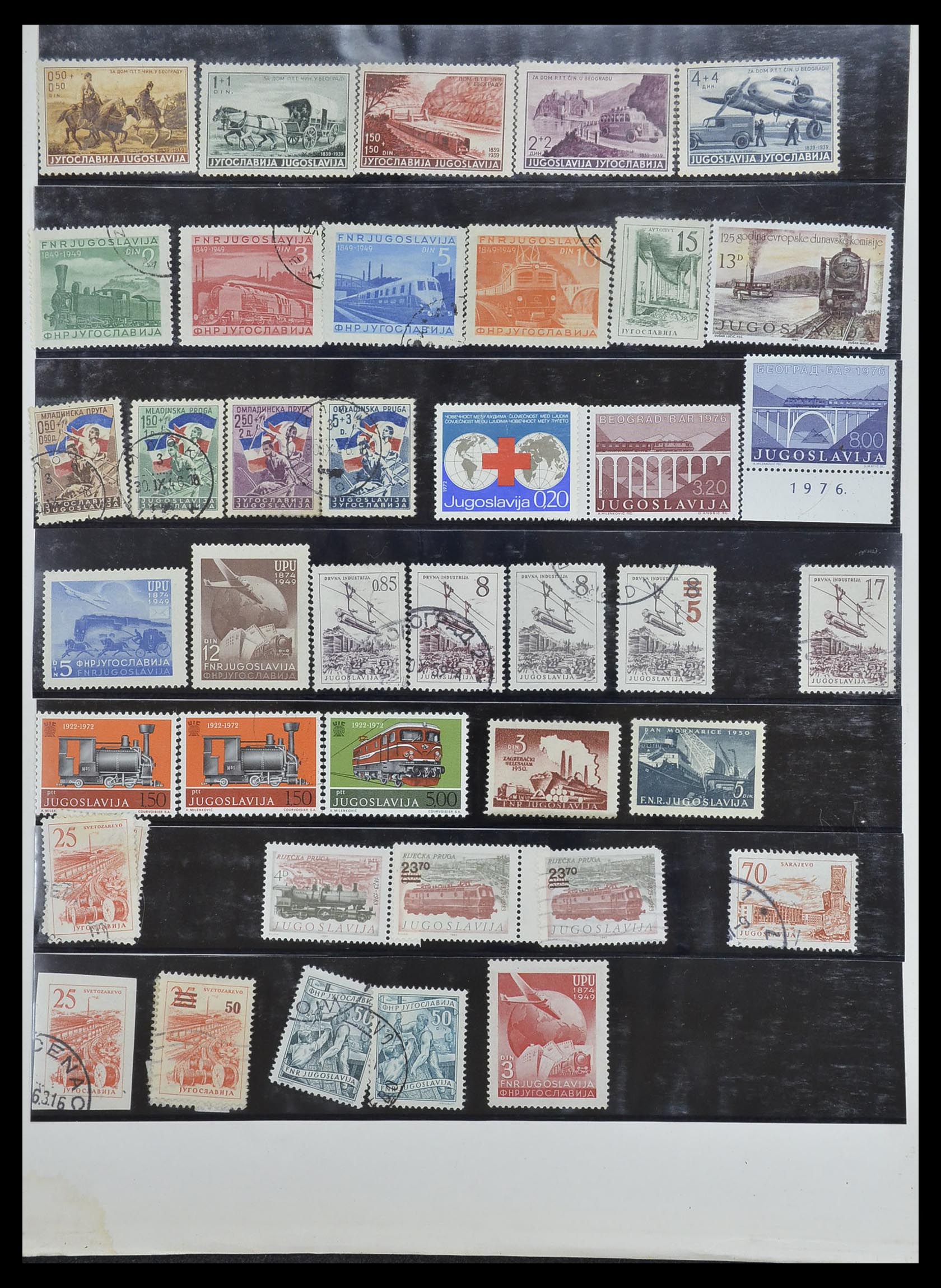 33755 2068 - Postzegelverzameling 33755 Motief treinen 1900-2010.