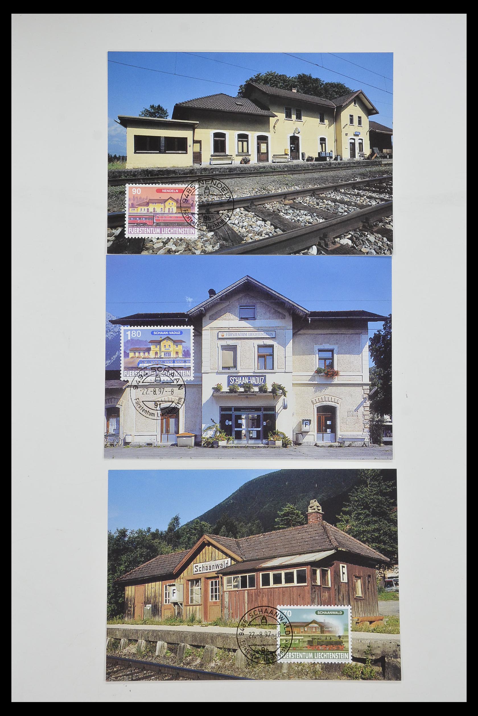 33755 2074 - Postzegelverzameling 33755 Motief treinen 1900-2010.
