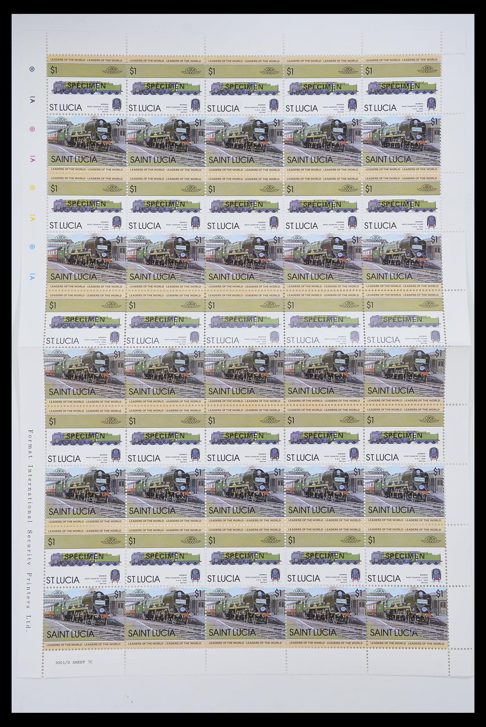 33755 2078 - Postzegelverzameling 33755 Motief treinen 1900-2010.