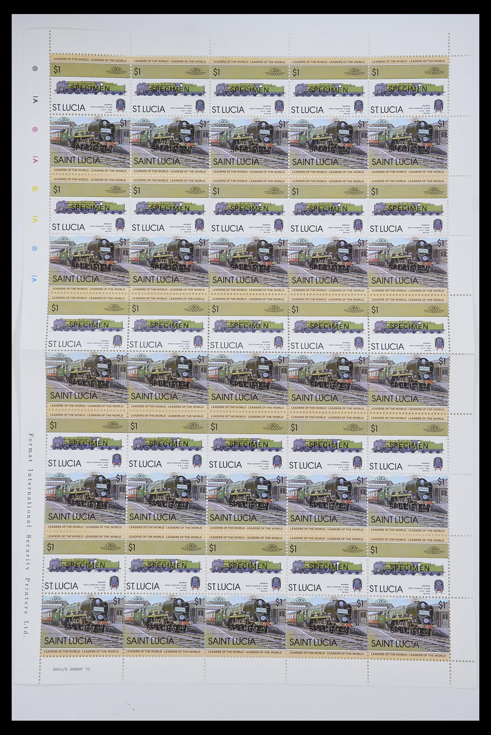 33755 2079 - Stamp collection 33755 Thematics trains 1900-2010.