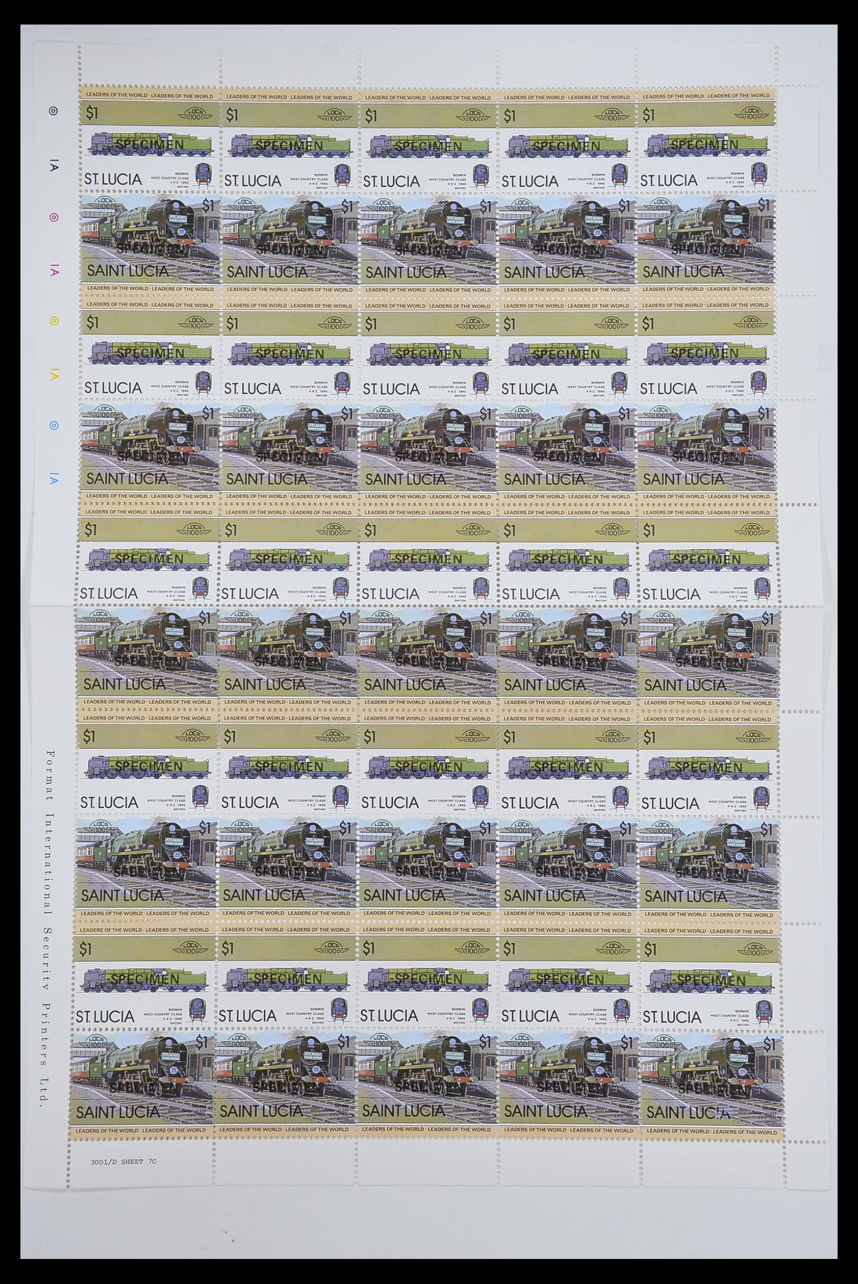 33755 2080 - Postzegelverzameling 33755 Motief treinen 1900-2010.