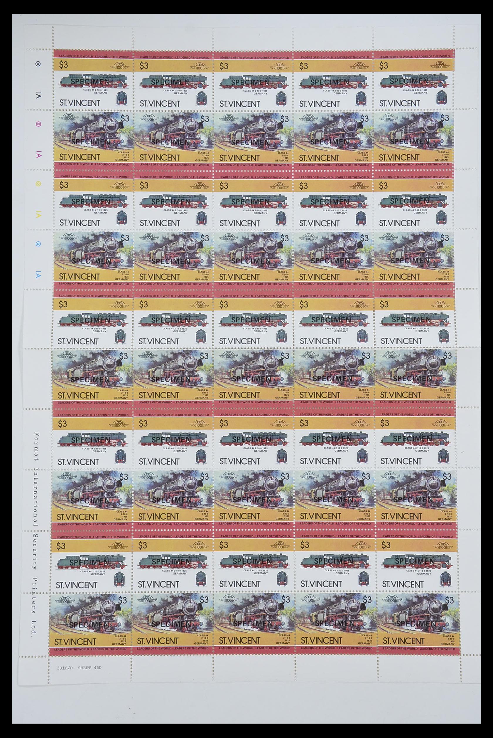 33755 2085 - Stamp collection 33755 Thematics trains 1900-2010.