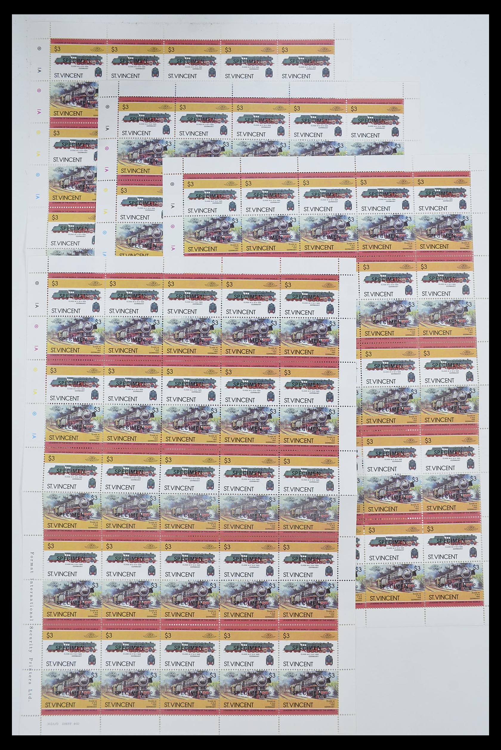 33755 2086 - Postzegelverzameling 33755 Motief treinen 1900-2010.