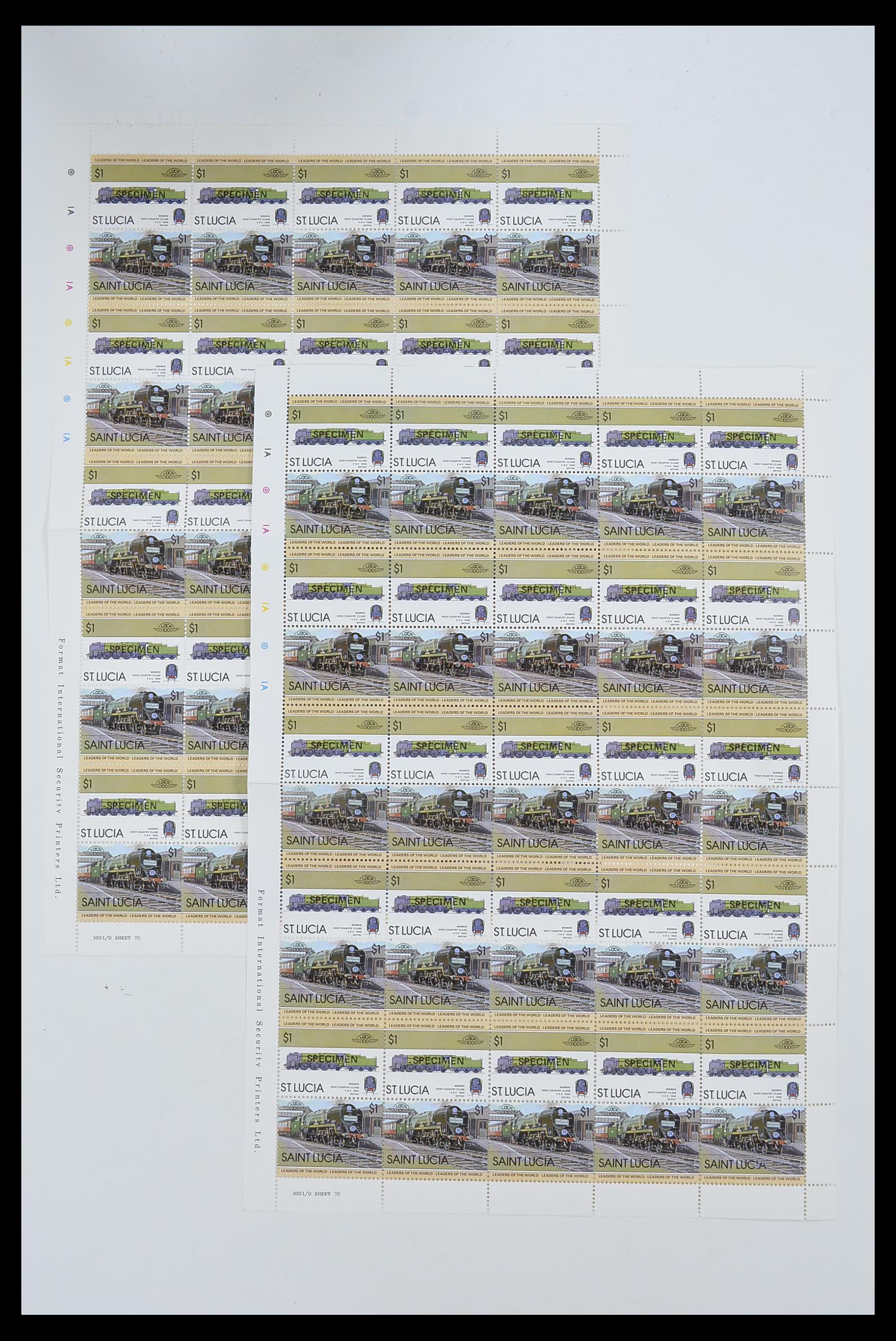33755 2087 - Stamp collection 33755 Thematics trains 1900-2010.