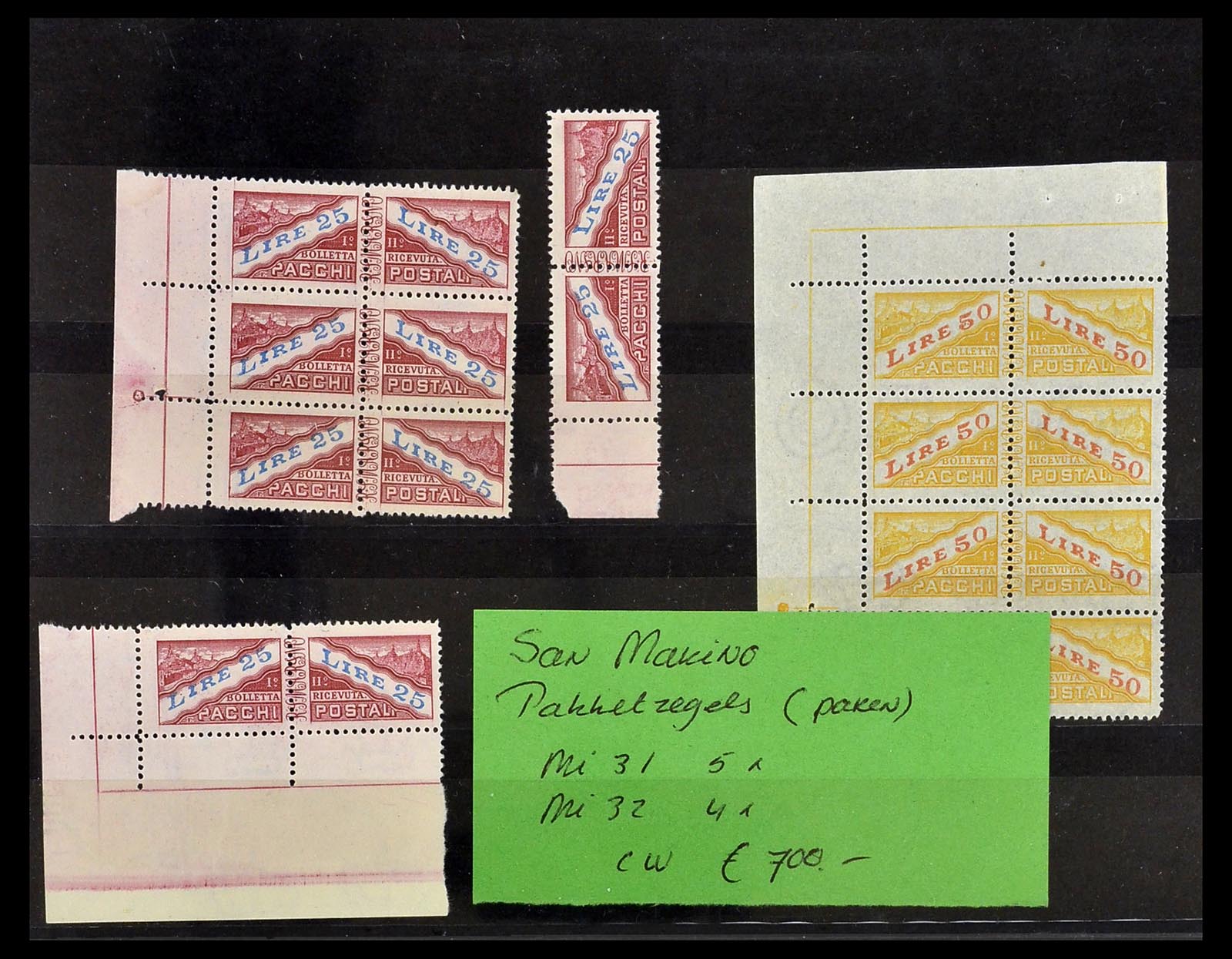 33757 017 - Postzegelverzameling 33757 Motief Treinen.