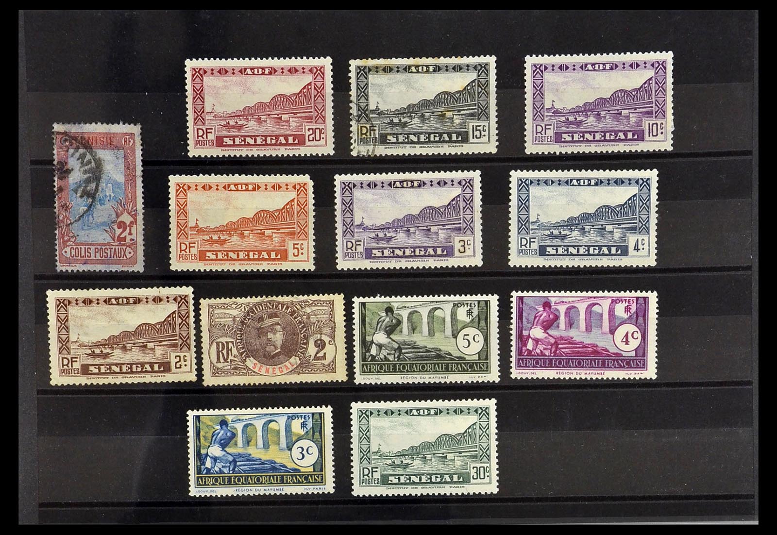 33757 021 - Postzegelverzameling 33757 Motief Treinen.