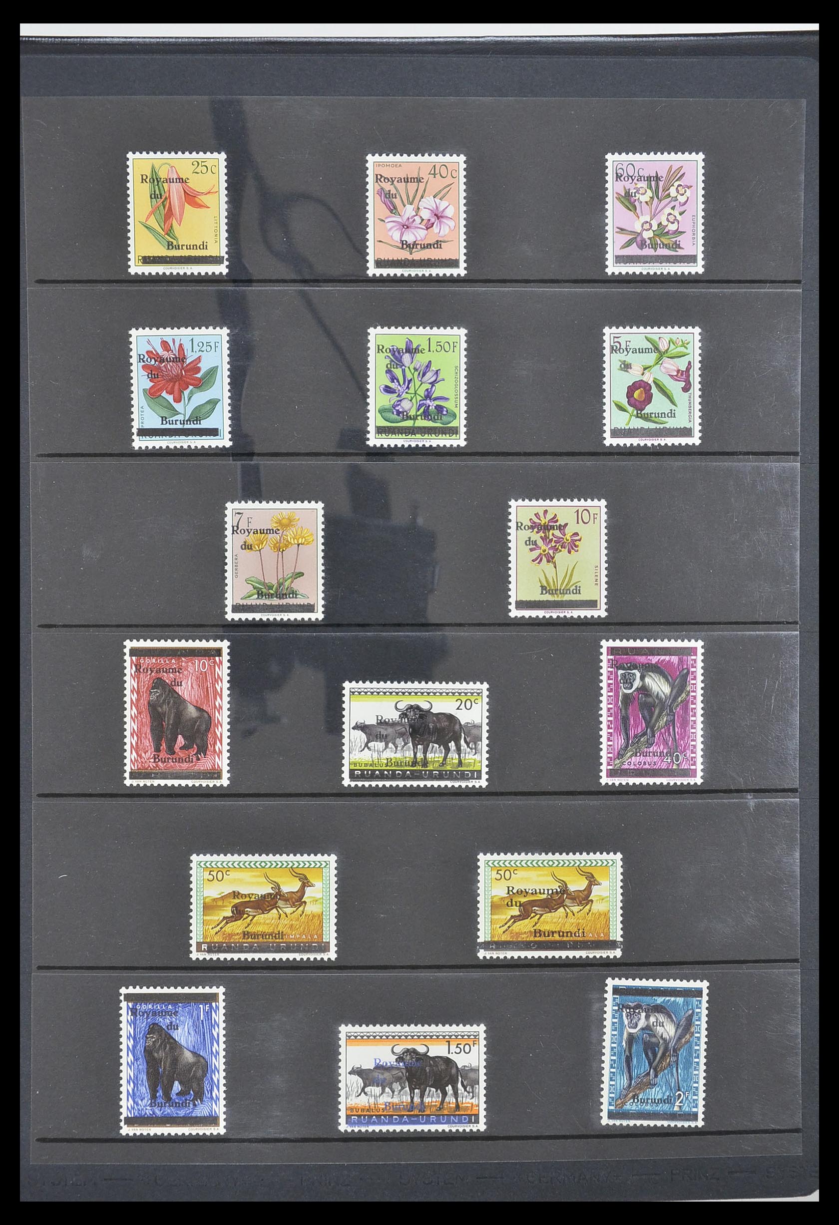 33764 001 - Postzegelverzameling 33764 Burundi 1962-2004.