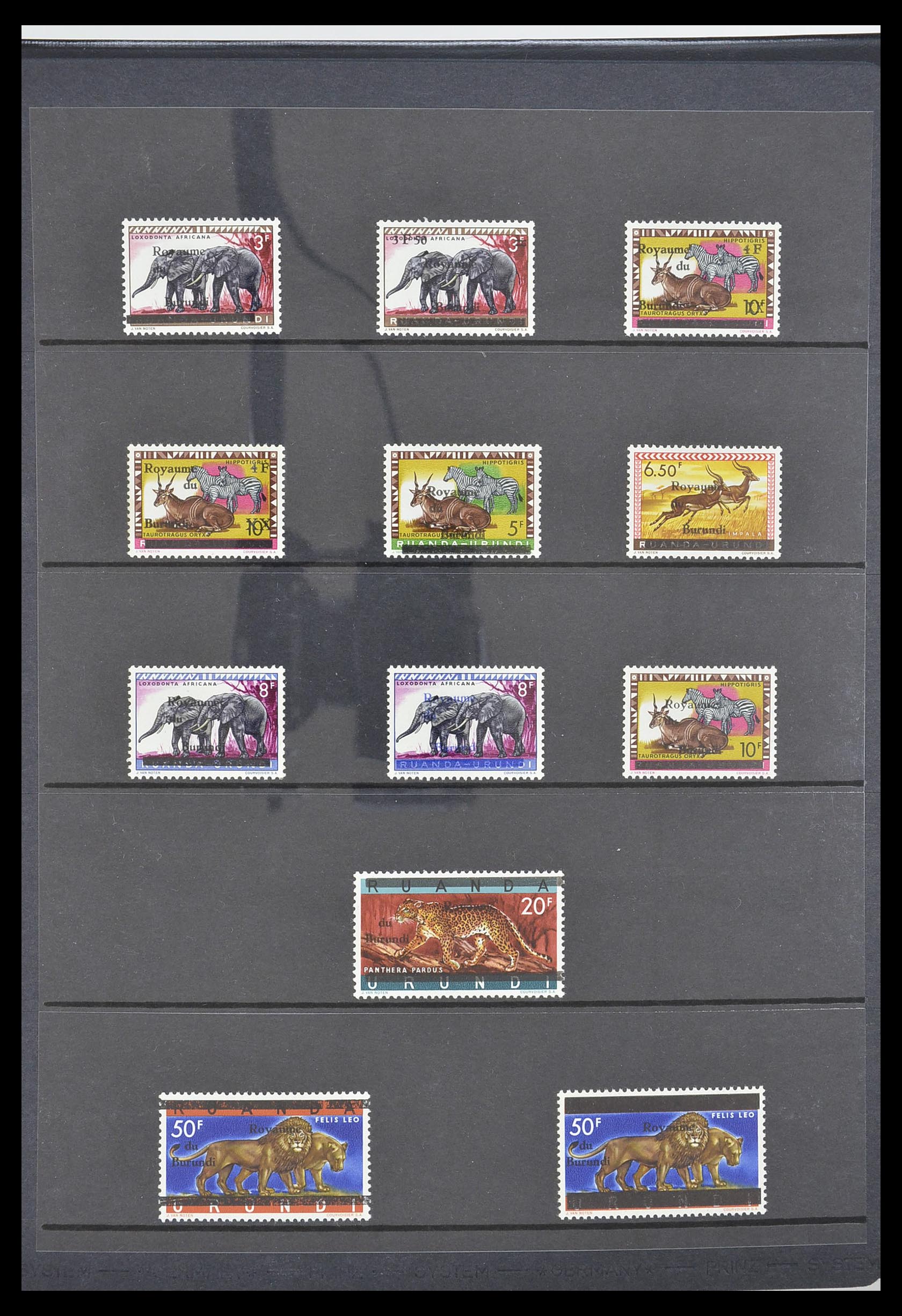 33764 002 - Postzegelverzameling 33764 Burundi 1962-2004.