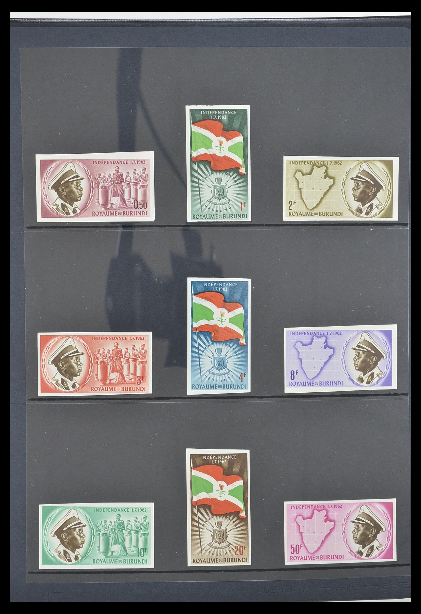33764 004 - Postzegelverzameling 33764 Burundi 1962-2004.