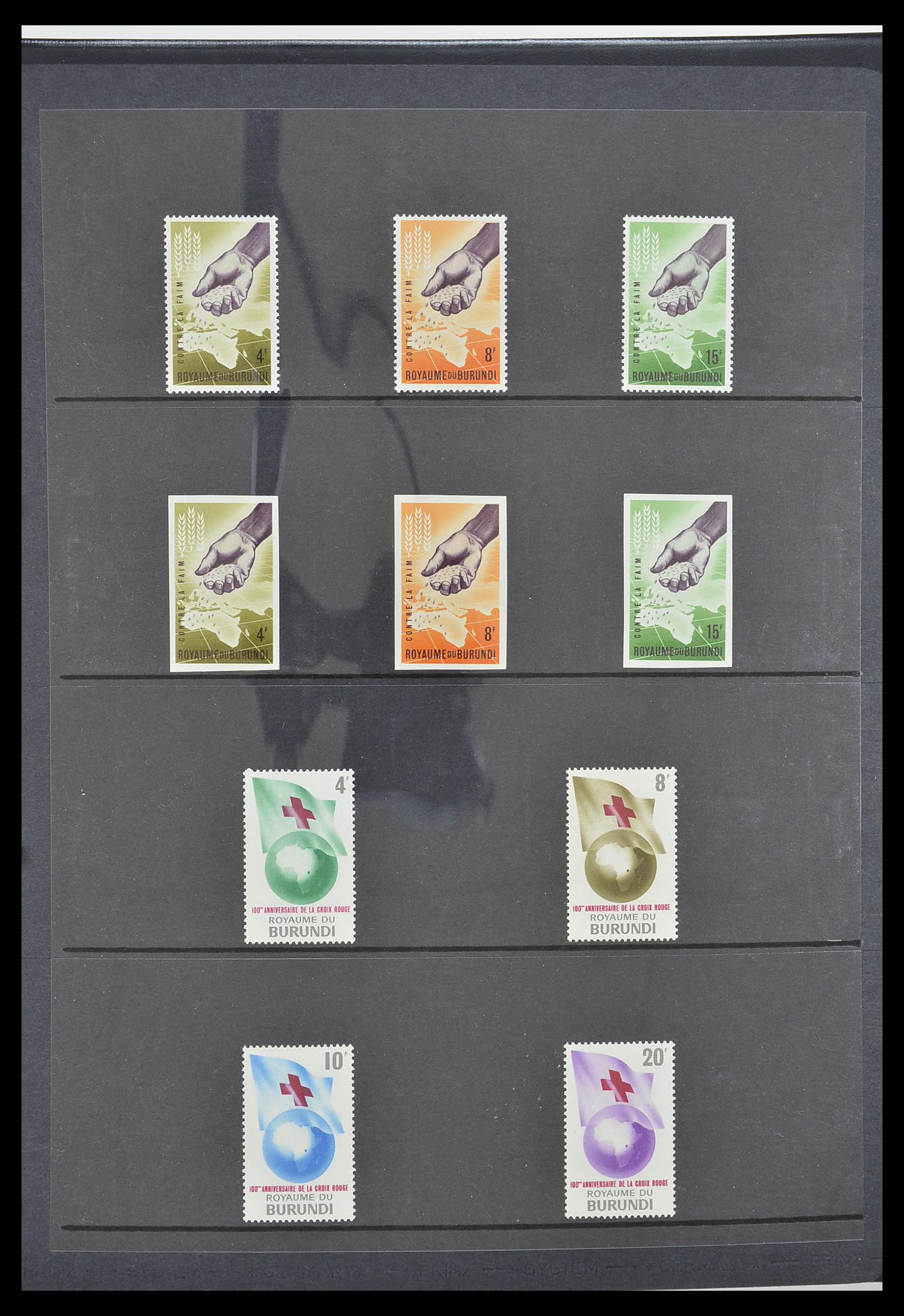 33764 008 - Postzegelverzameling 33764 Burundi 1962-2004.