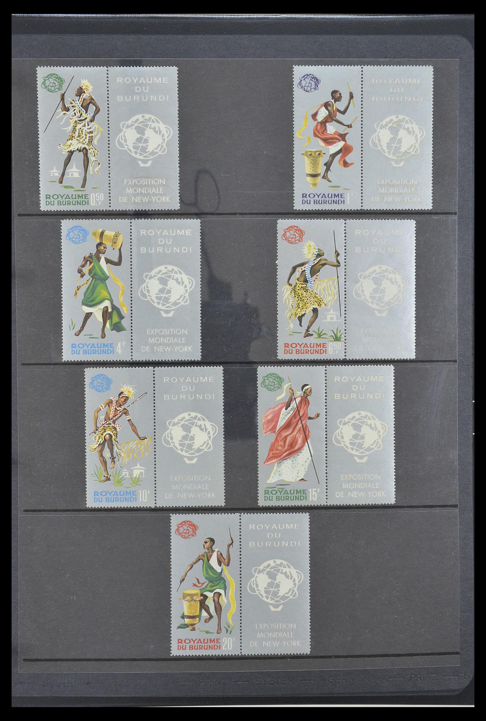 33764 034 - Postzegelverzameling 33764 Burundi 1962-2004.
