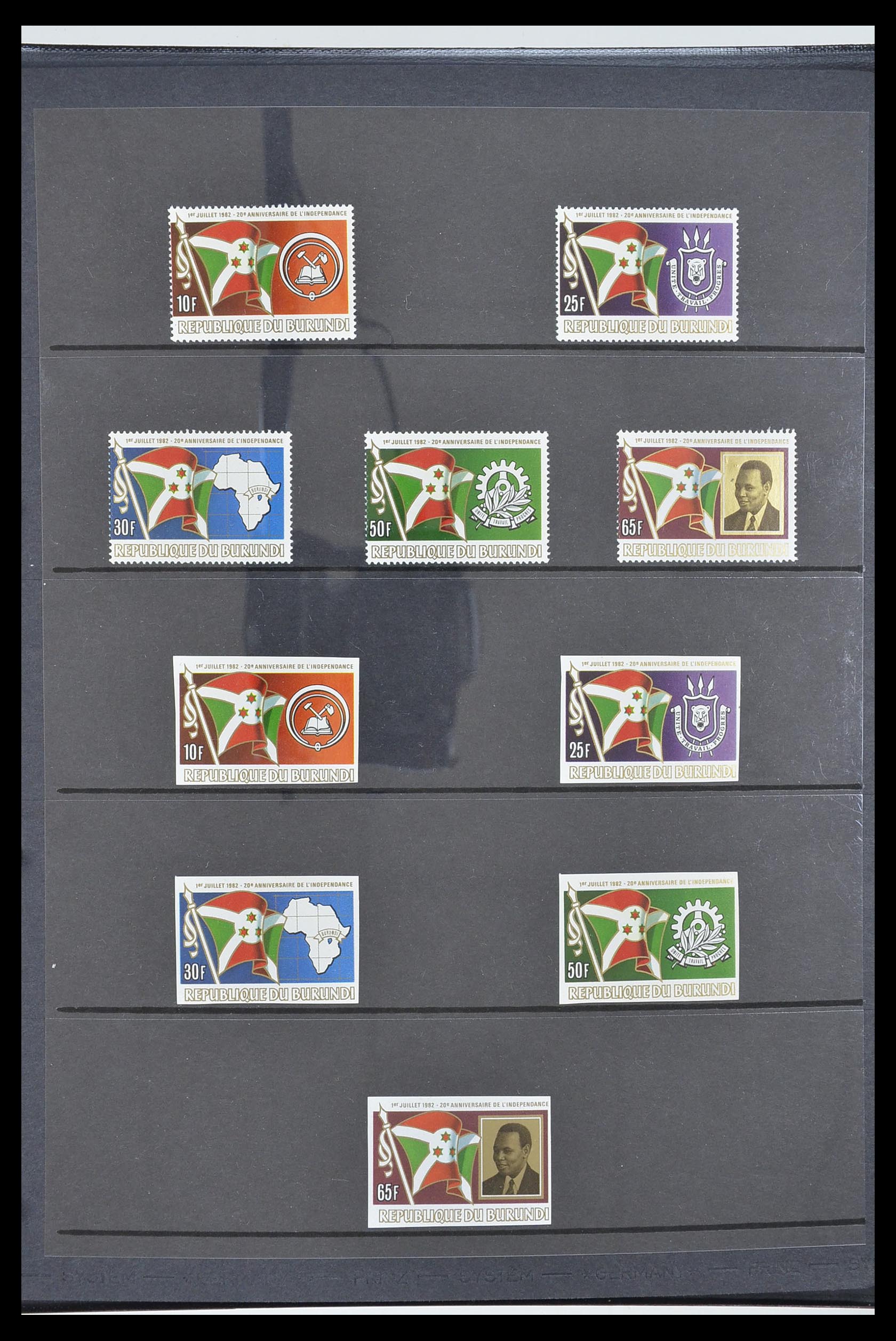 33764 323 - Postzegelverzameling 33764 Burundi 1962-2004.