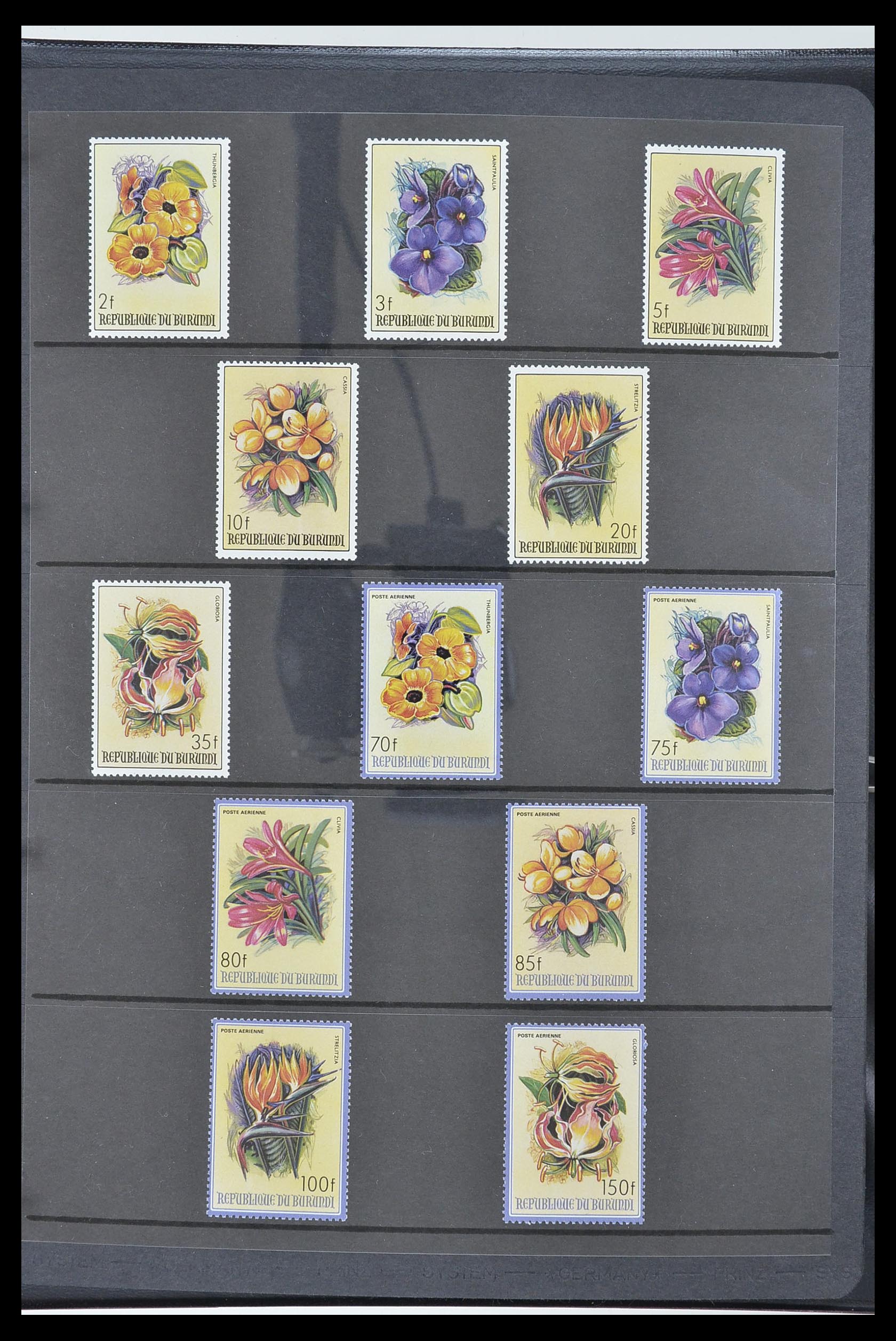 33764 334 - Postzegelverzameling 33764 Burundi 1962-2004.
