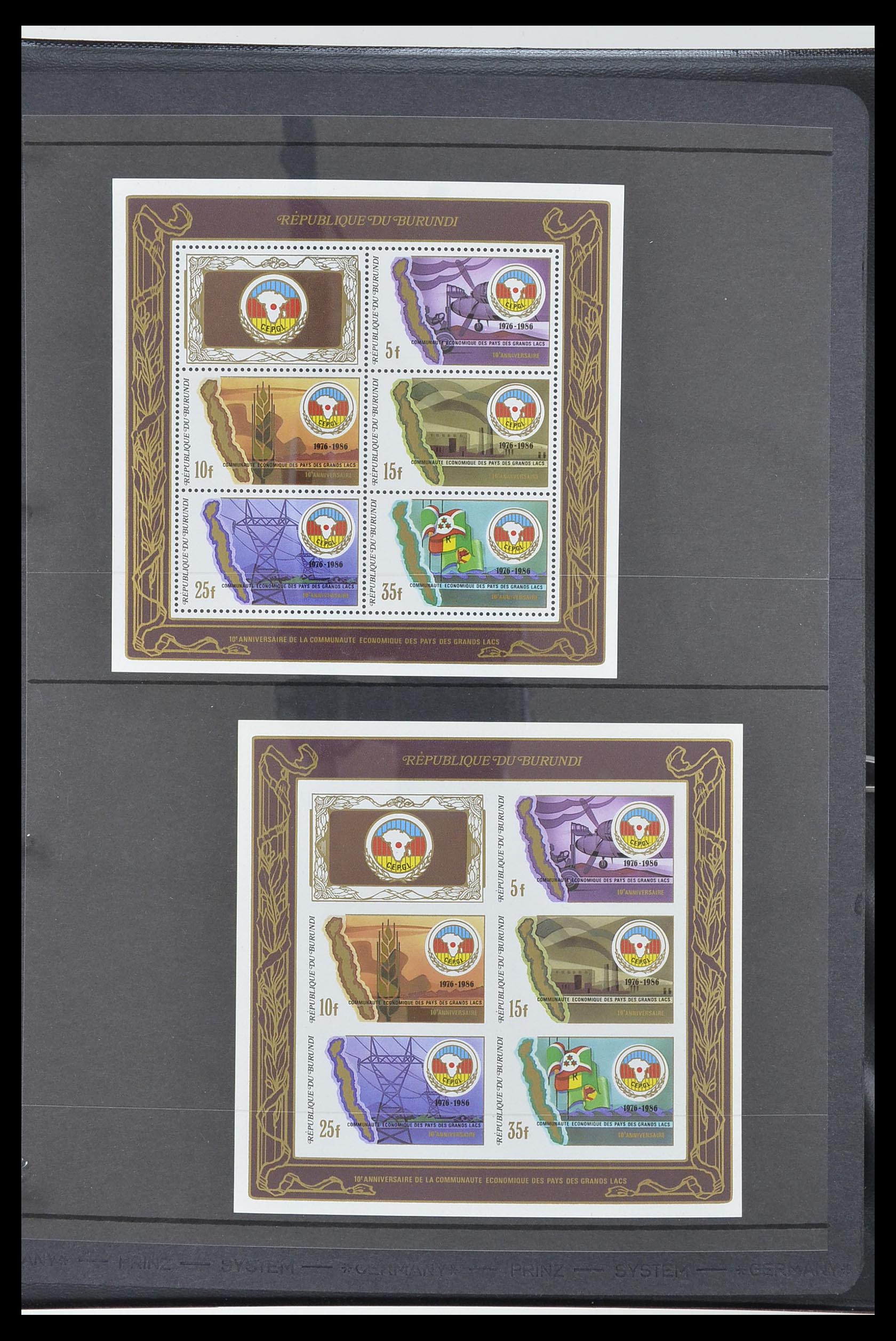 33764 338 - Postzegelverzameling 33764 Burundi 1962-2004.