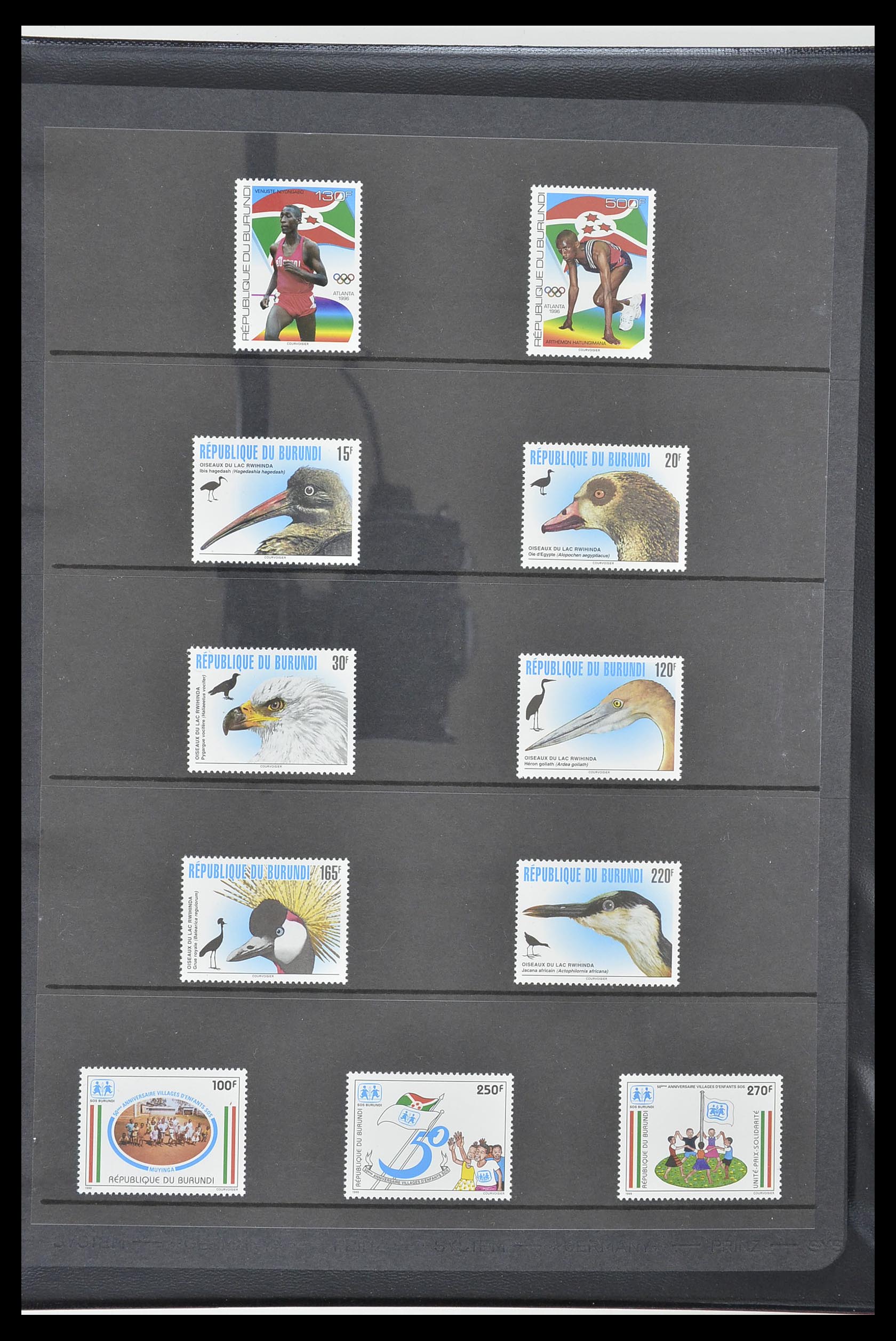 33764 362 - Postzegelverzameling 33764 Burundi 1962-2004.