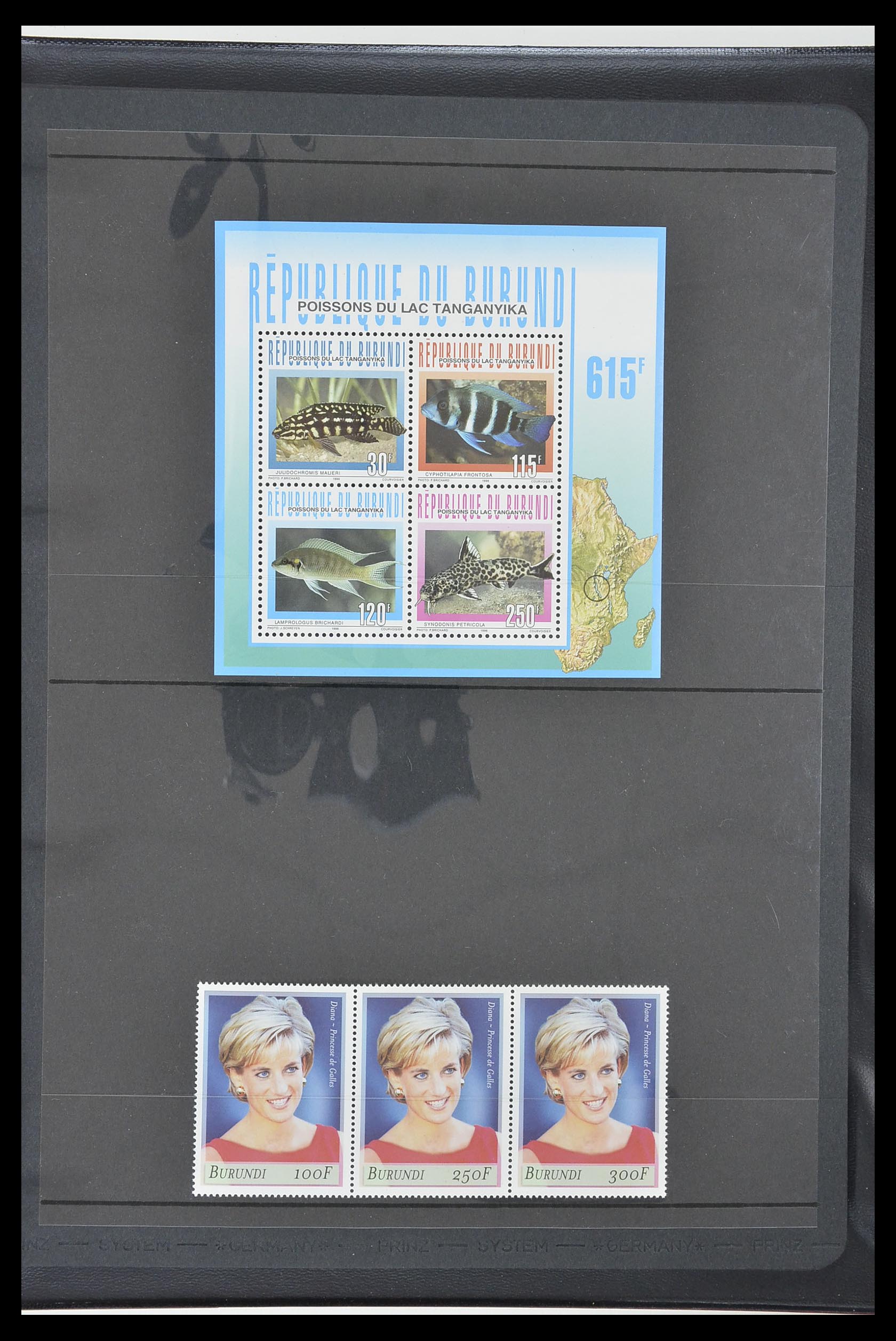 33764 363 - Postzegelverzameling 33764 Burundi 1962-2004.