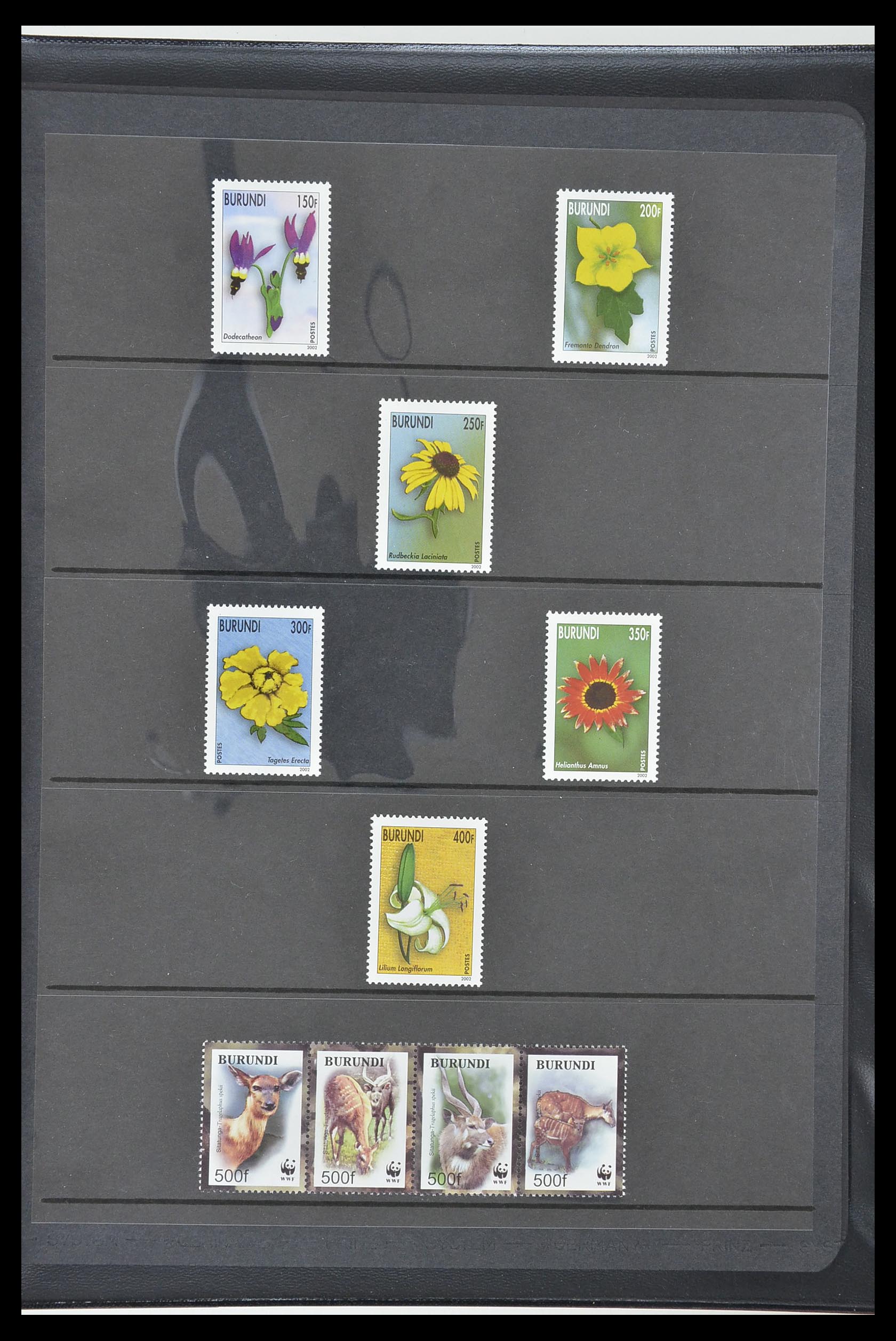 33764 368 - Postzegelverzameling 33764 Burundi 1962-2004.
