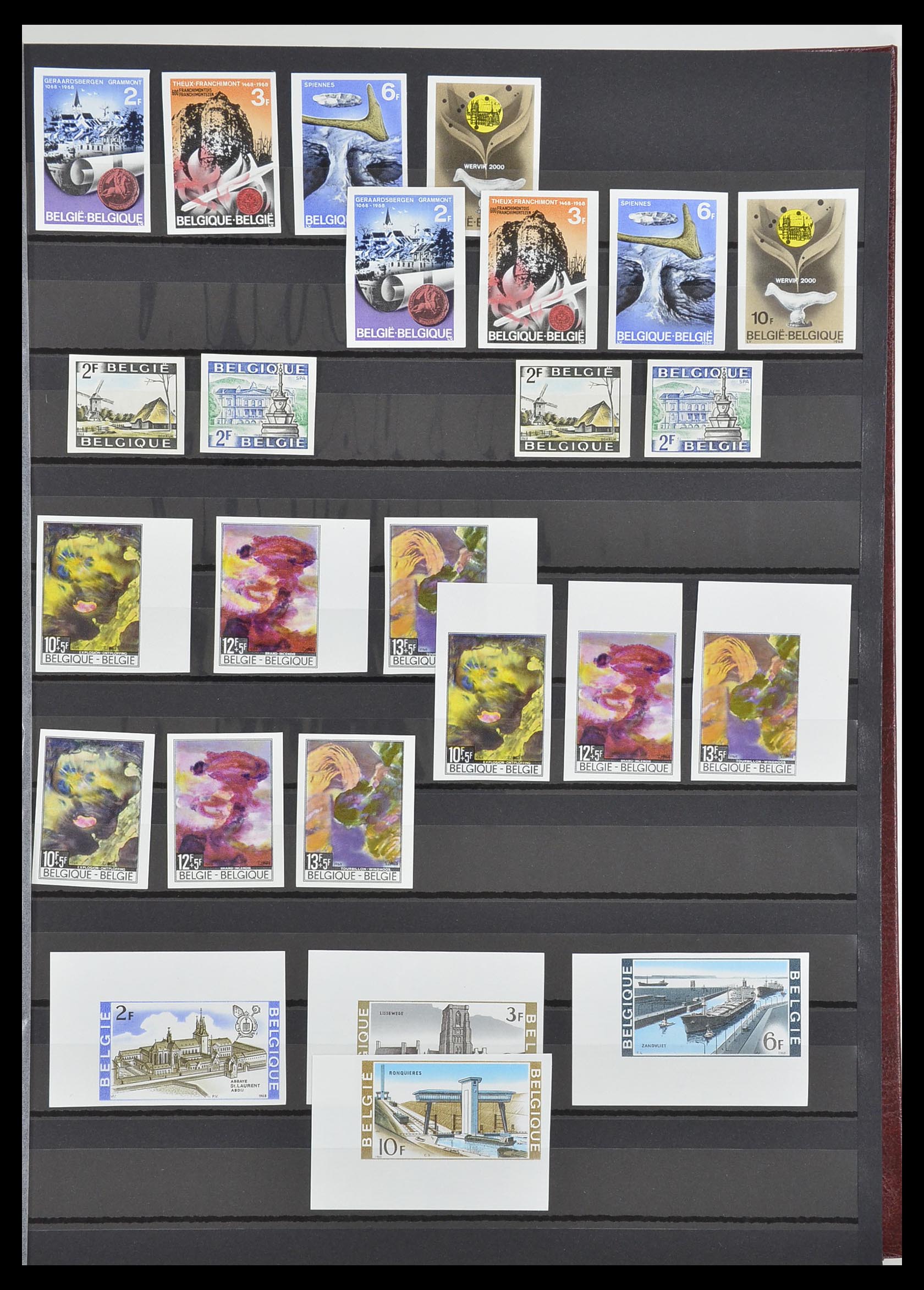 33765 013 - Stamp collection 33765 Belgium IMPERFORATED 1960-2019!