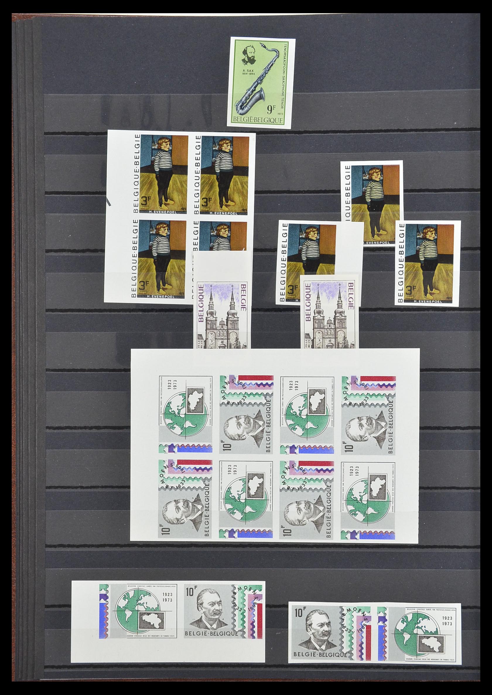 33765 039 - Stamp collection 33765 Belgium IMPERFORATED 1960-2019!