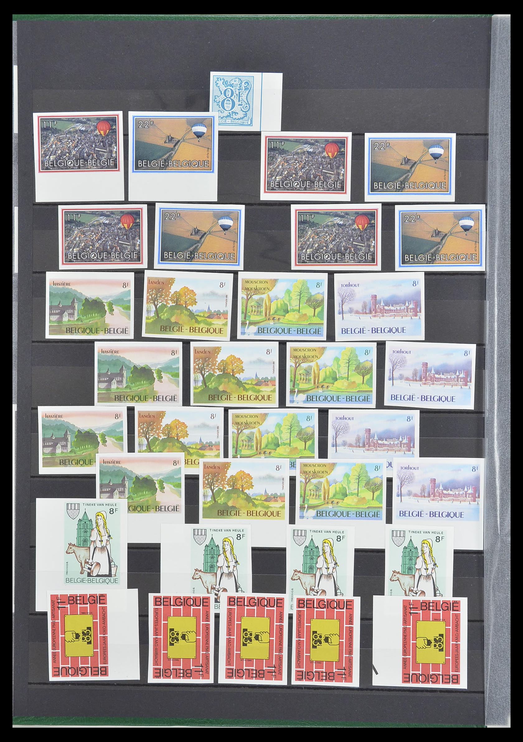 33765 099 - Stamp collection 33765 Belgium IMPERFORATED 1960-2019!