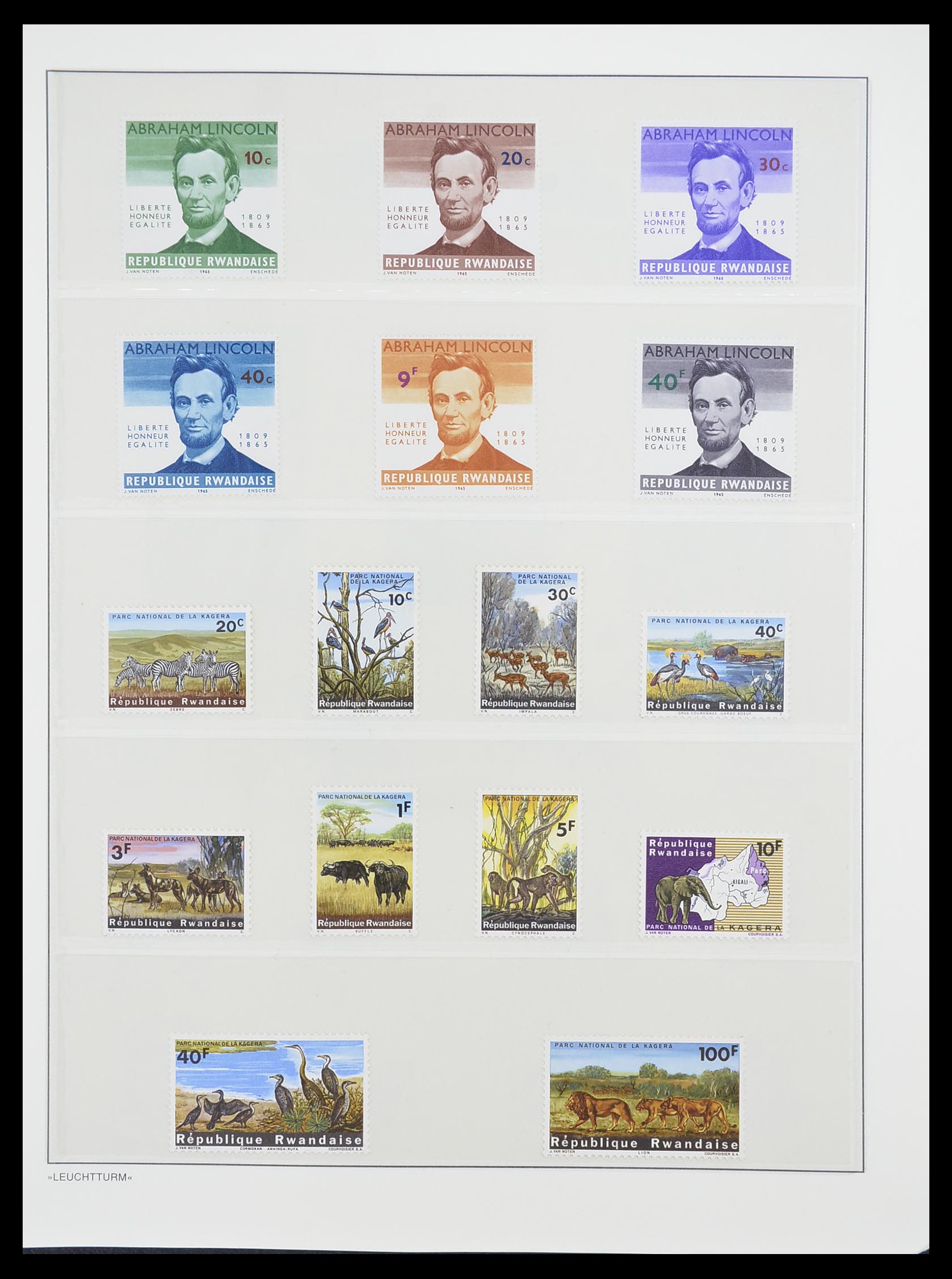 33766 009 - Stamp collection 33766 Rwanda 1962-1999.