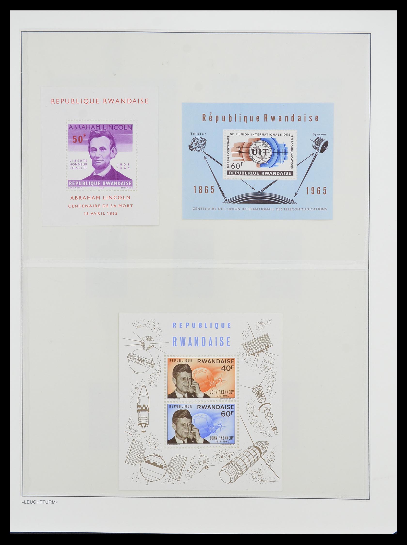 33766 011 - Postzegelverzameling 33766 Rwanda 1962-1999.