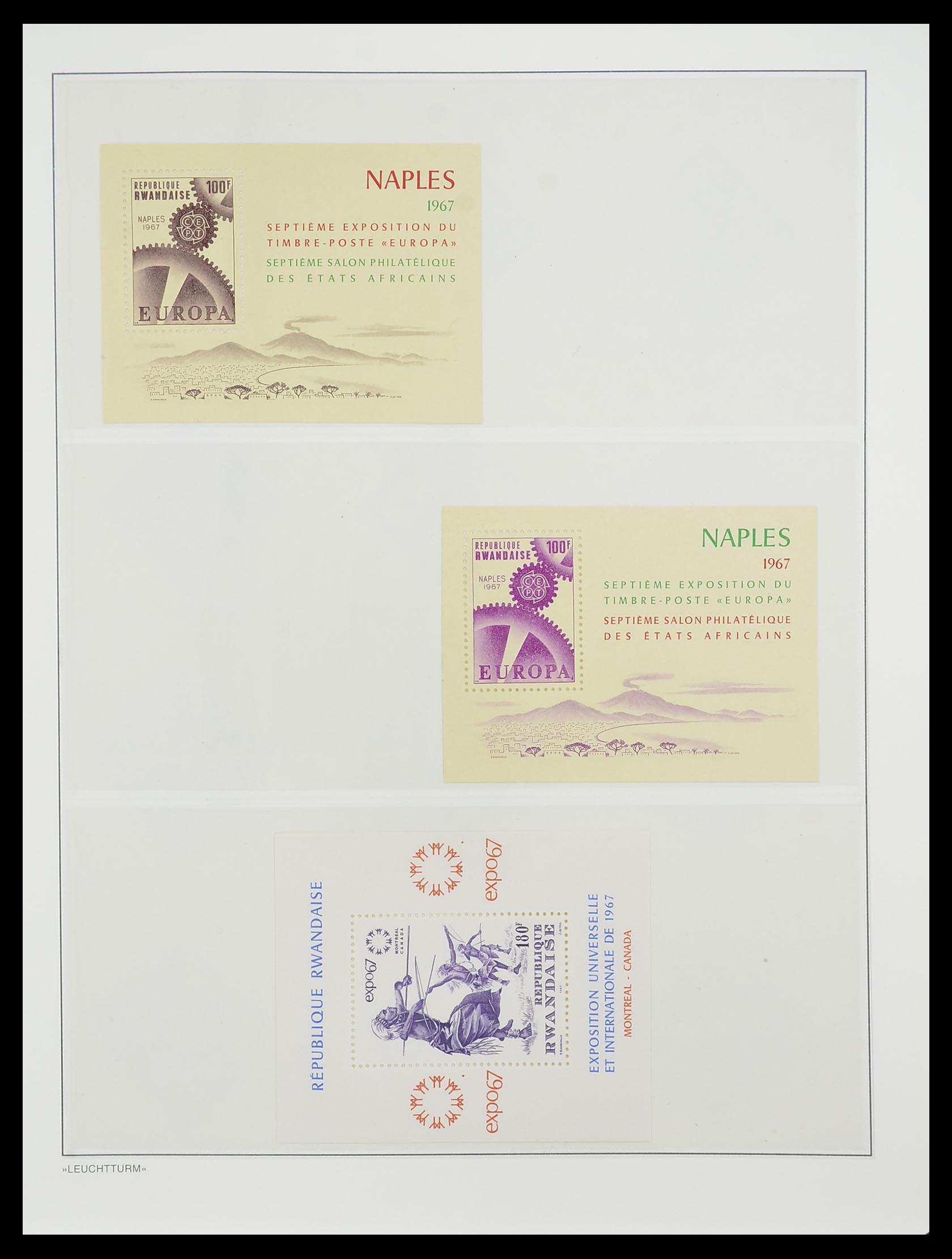 33766 018 - Postzegelverzameling 33766 Rwanda 1962-1999.