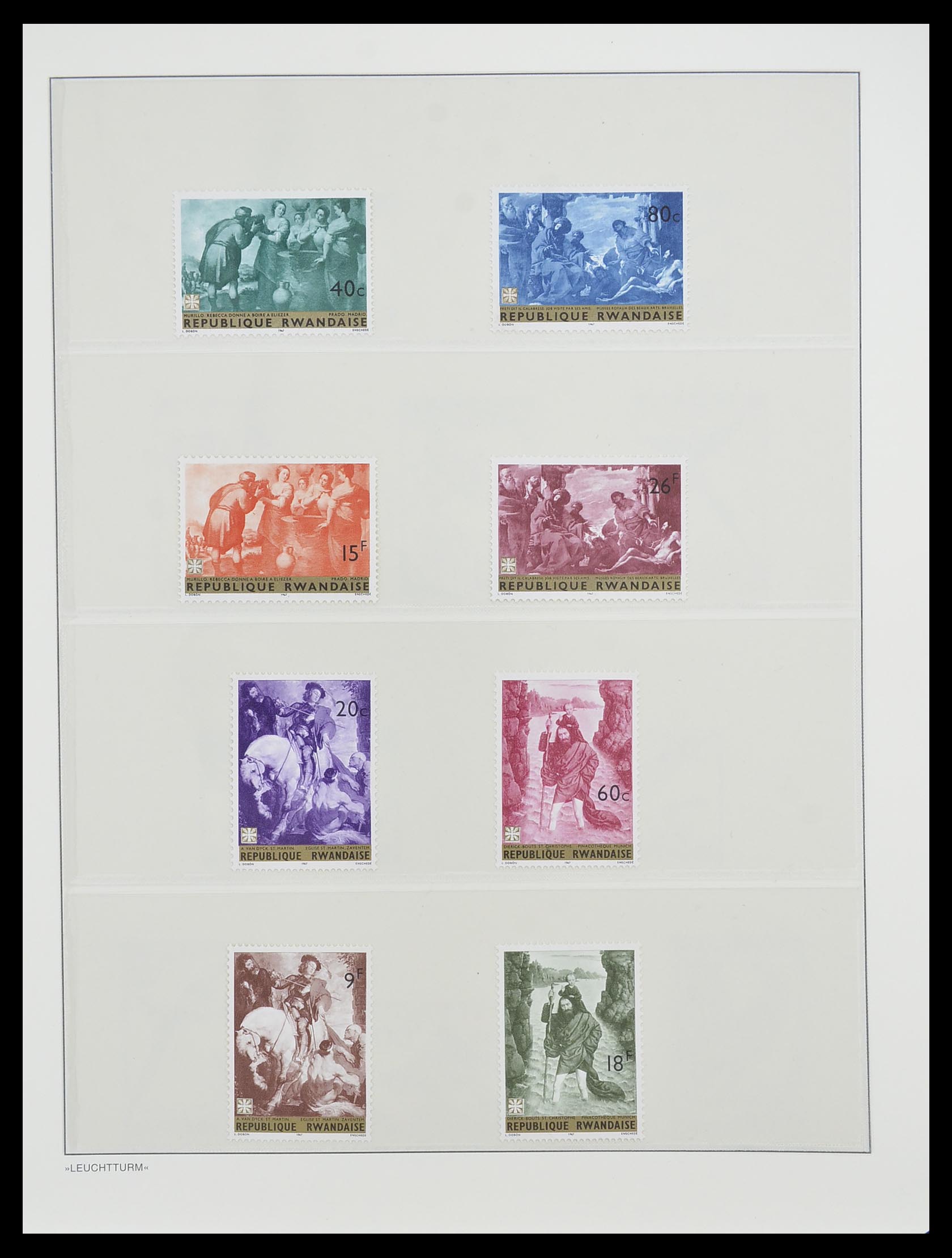33766 020 - Postzegelverzameling 33766 Rwanda 1962-1999.
