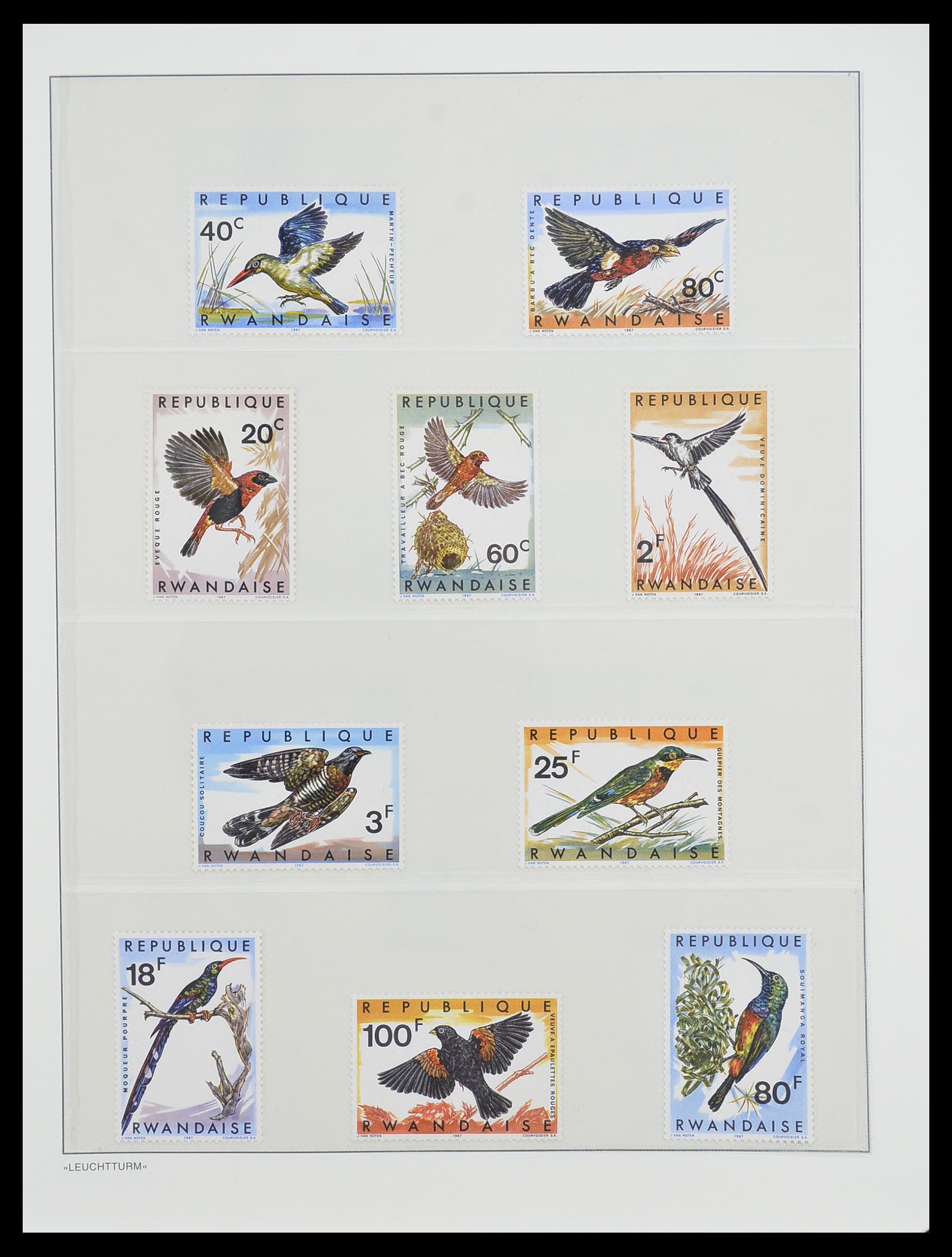 33766 021 - Postzegelverzameling 33766 Rwanda 1962-1999.