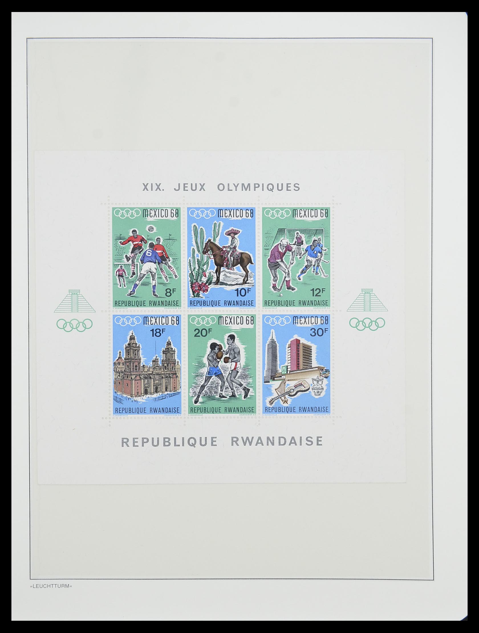 33766 025 - Postzegelverzameling 33766 Rwanda 1962-1999.