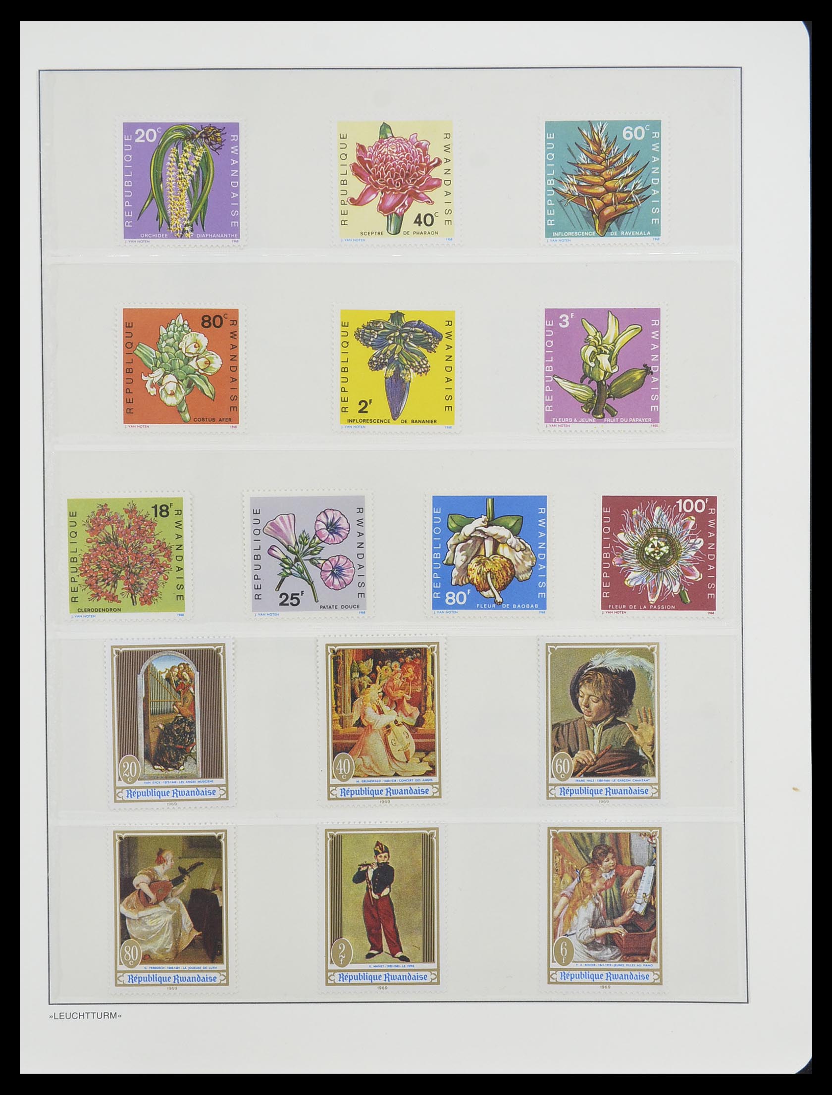 33766 029 - Postzegelverzameling 33766 Rwanda 1962-1999.
