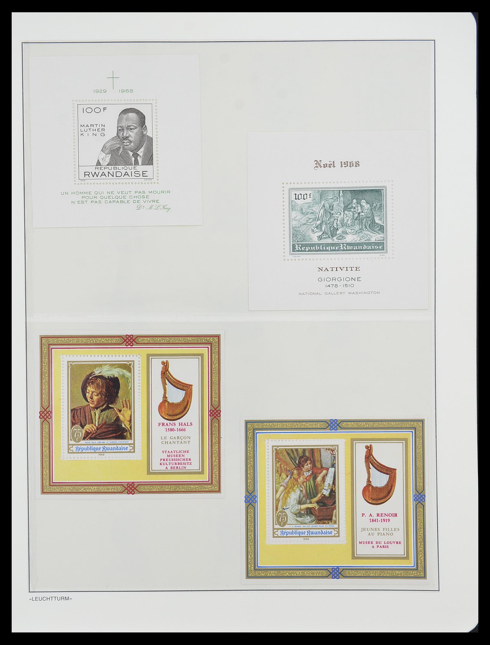 33766 030 - Postzegelverzameling 33766 Rwanda 1962-1999.