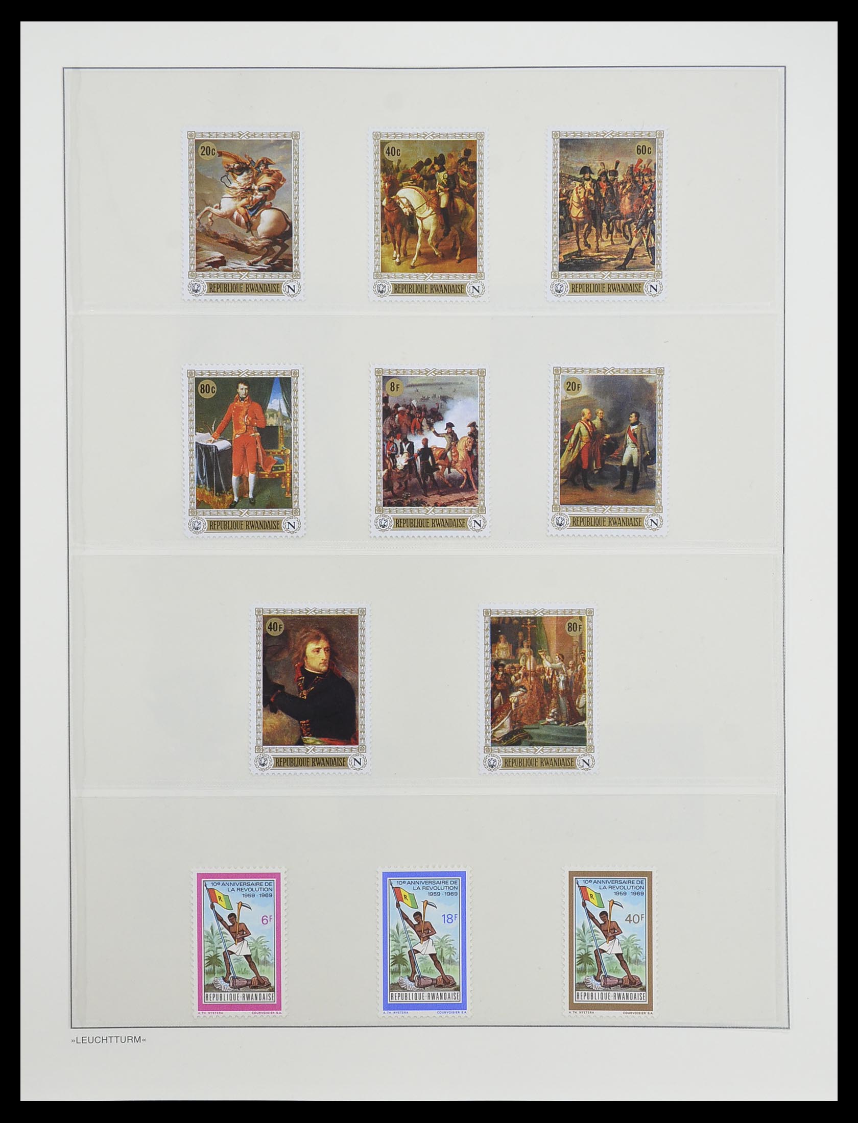 33766 033 - Postzegelverzameling 33766 Rwanda 1962-1999.