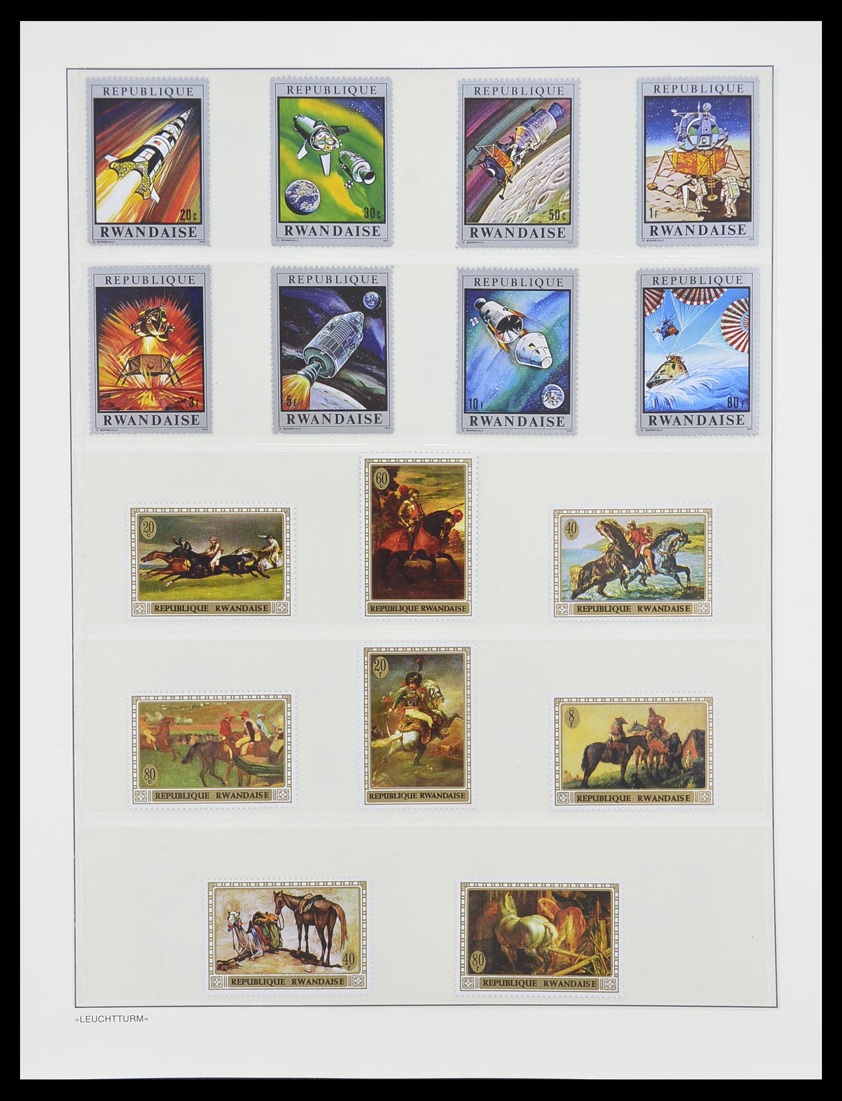 33766 035 - Postzegelverzameling 33766 Rwanda 1962-1999.